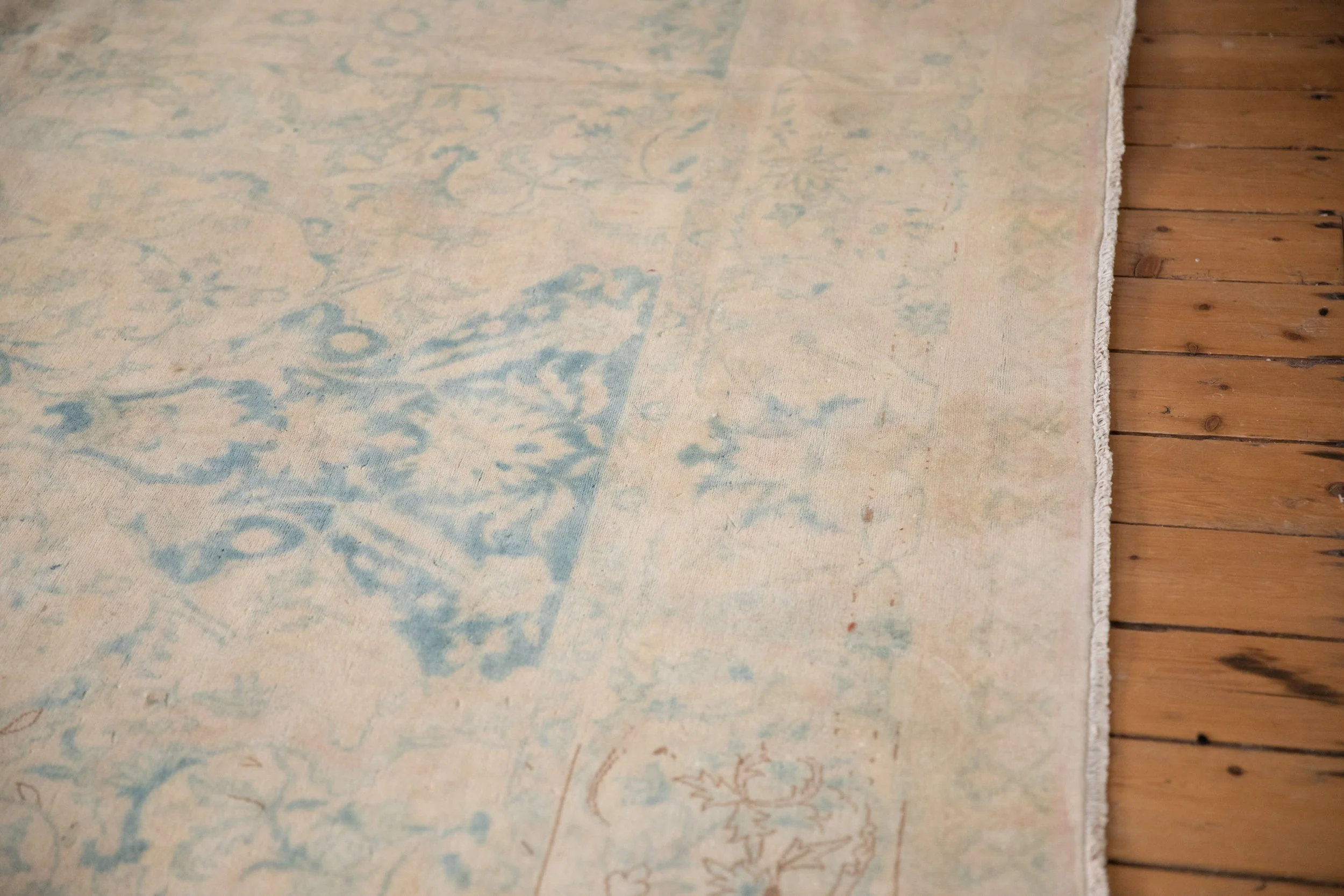 10x14 Vintage Distressed Bulgarian Polonaise Design Carpet - Image 9