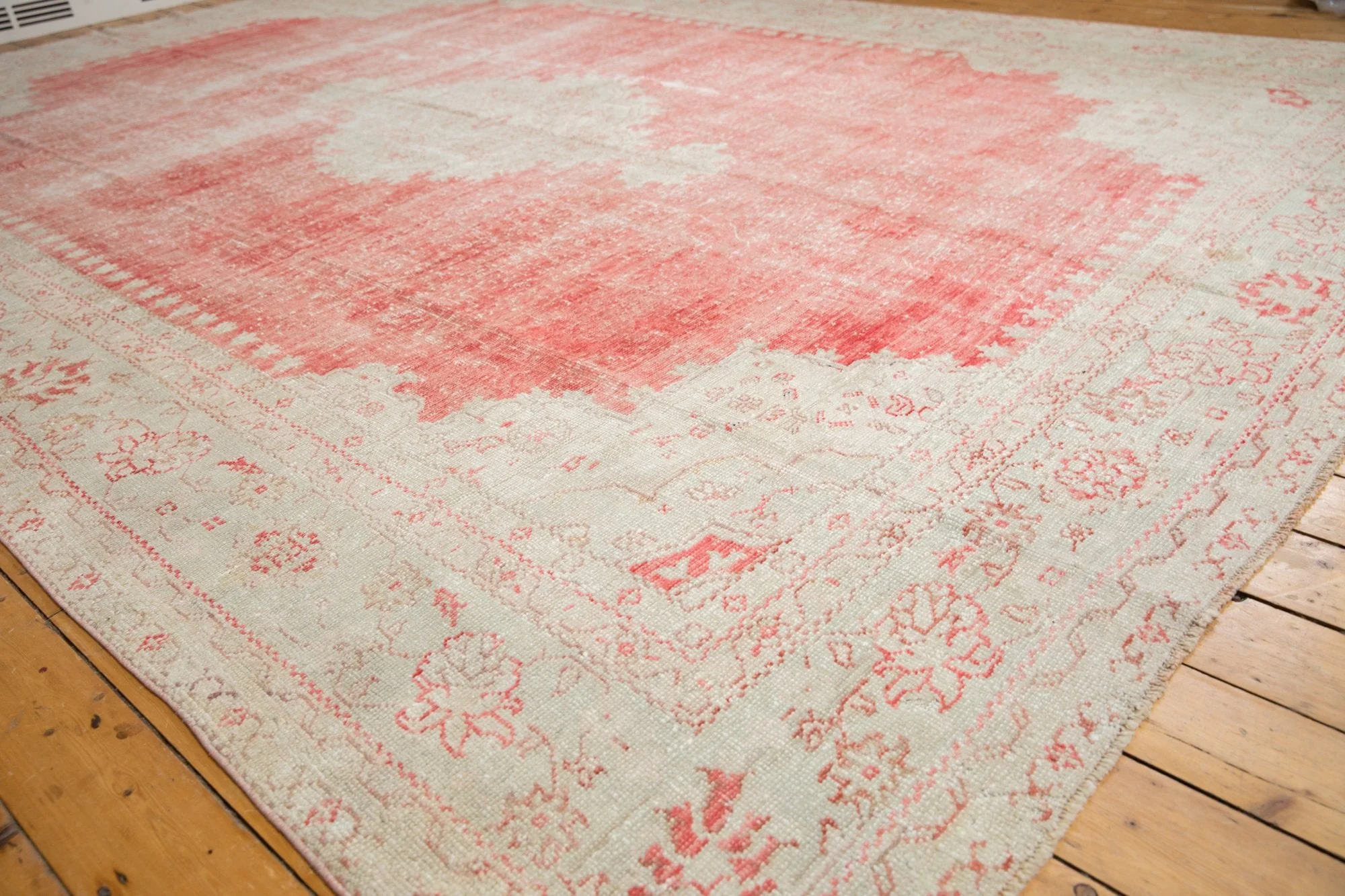 10x14 Vintage Distressed Oushak Carpet - Image 3