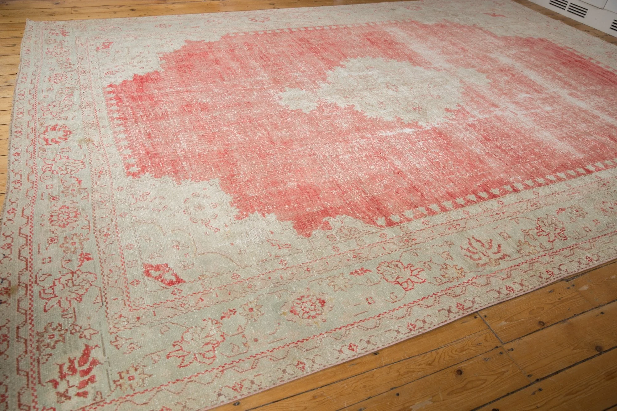 10x14 Vintage Distressed Oushak Carpet - Image 6