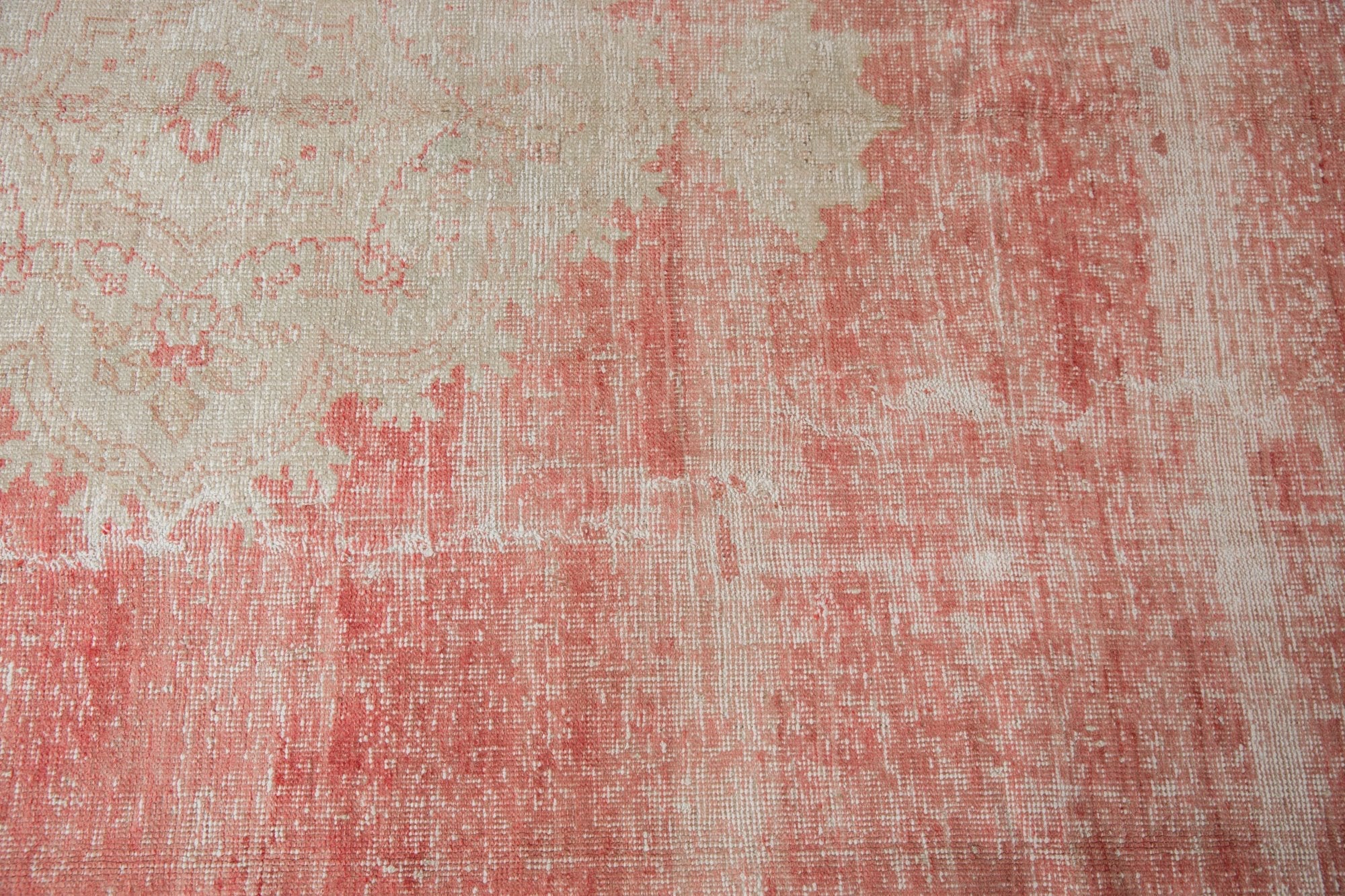 10x14 Vintage Distressed Oushak Carpet - Image 8