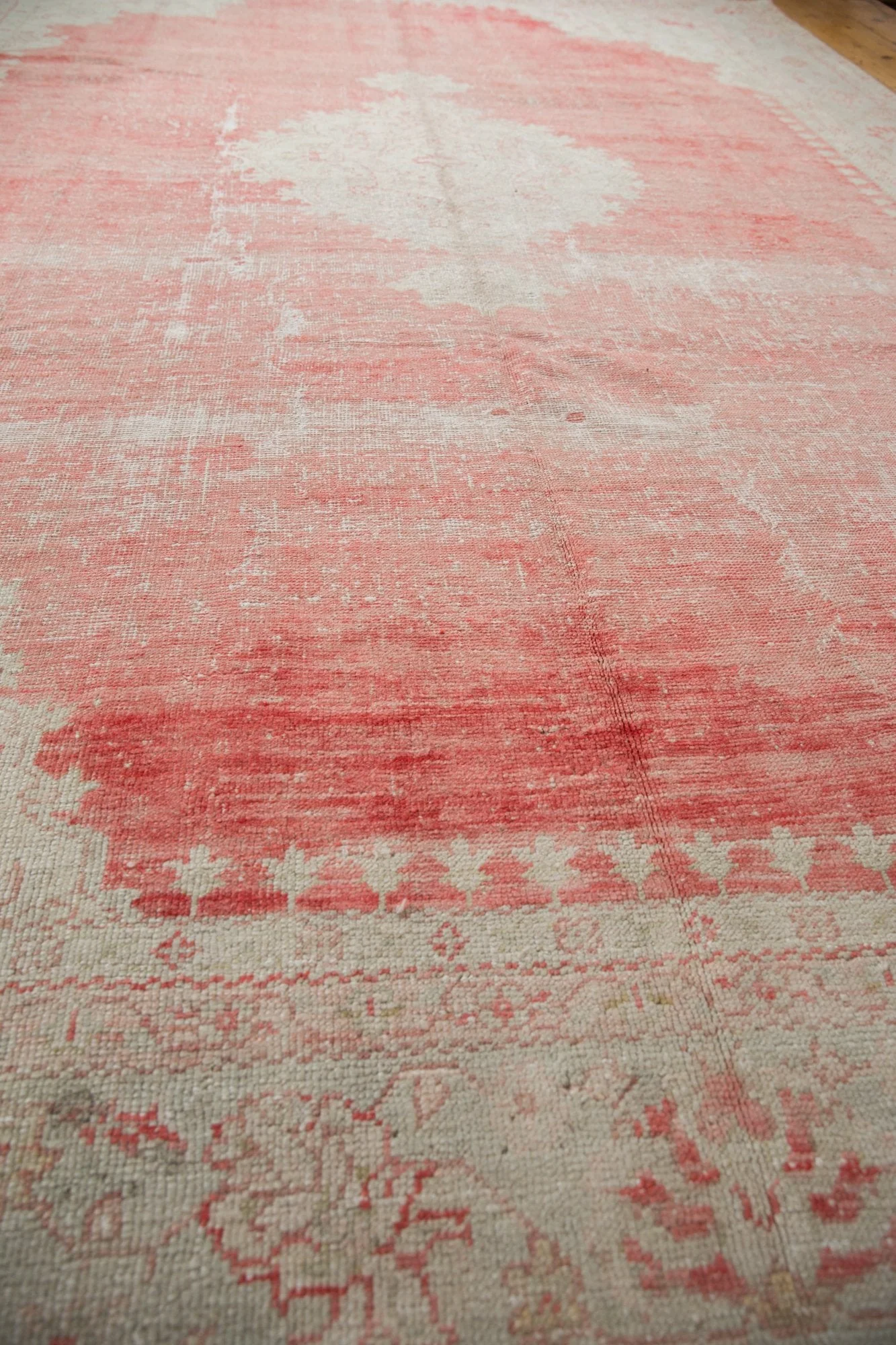 10x14 Vintage Distressed Oushak Carpet - Image 9