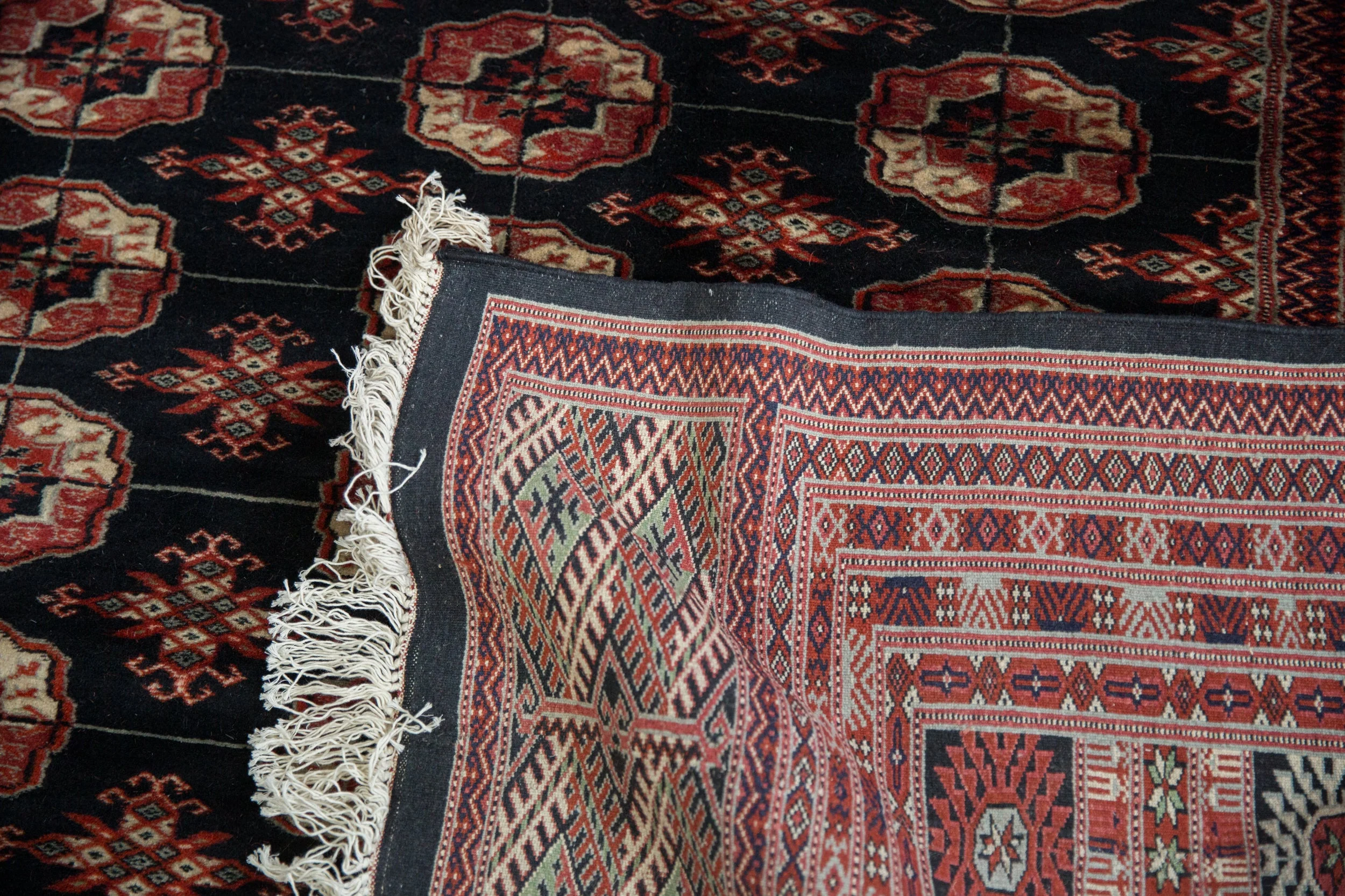 10x14 Vintage Fine Bokhara Carpet - Image 12