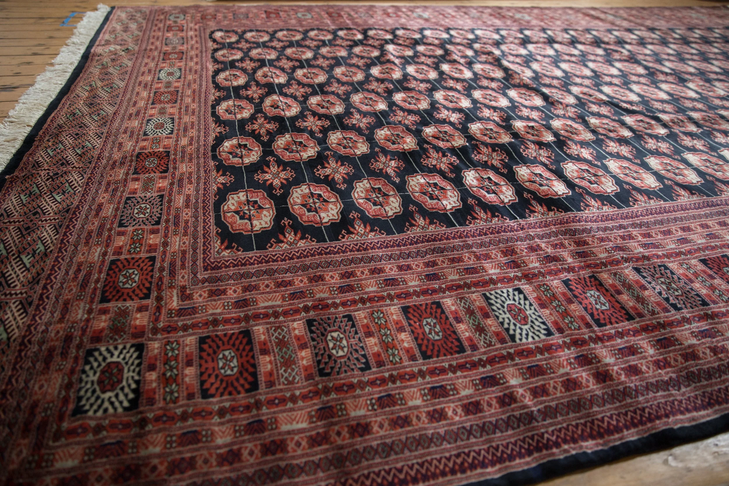 10x14 Vintage Fine Bokhara Carpet - Image 3
