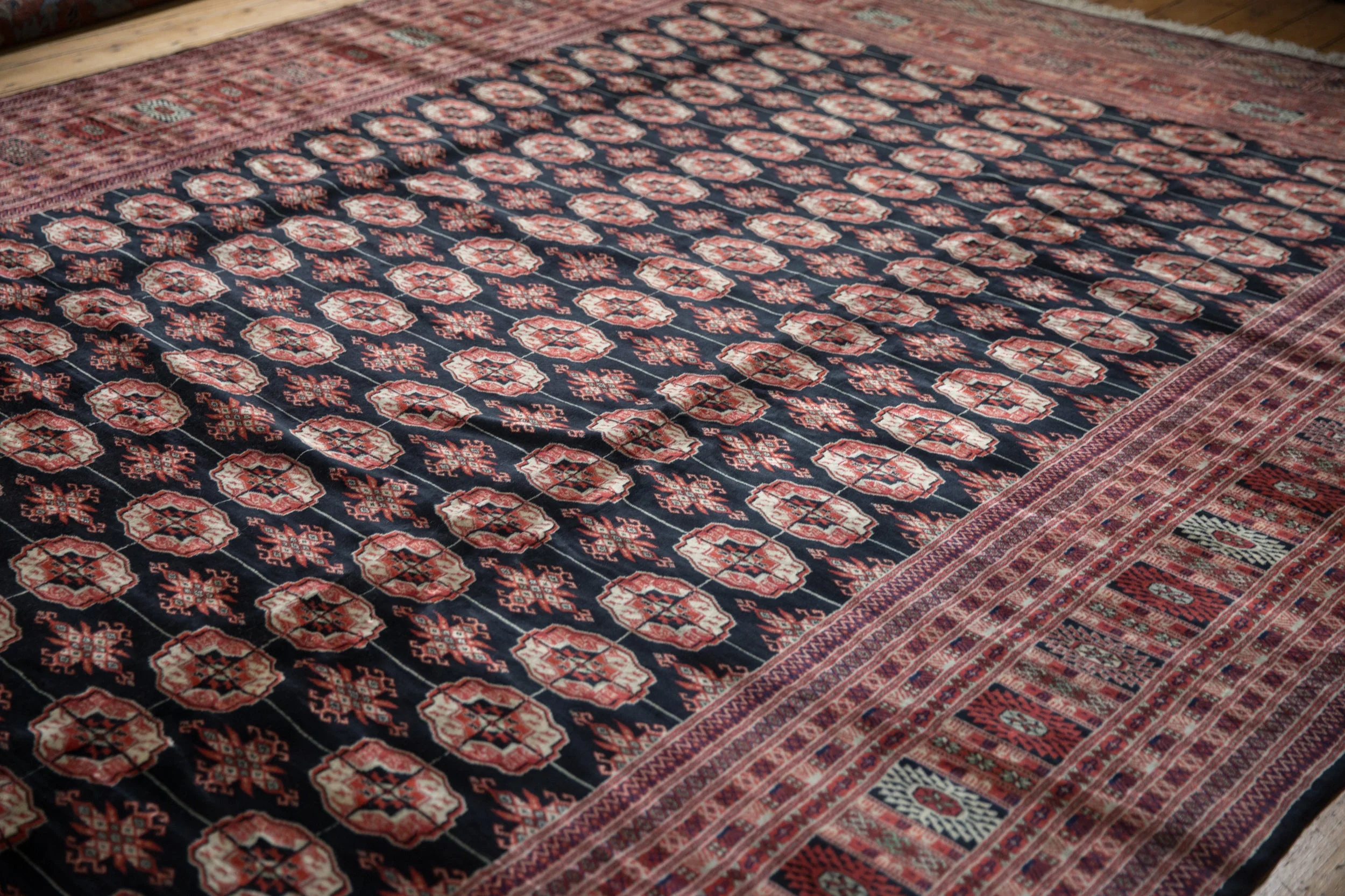 10x14 Vintage Fine Bokhara Carpet - Image 4