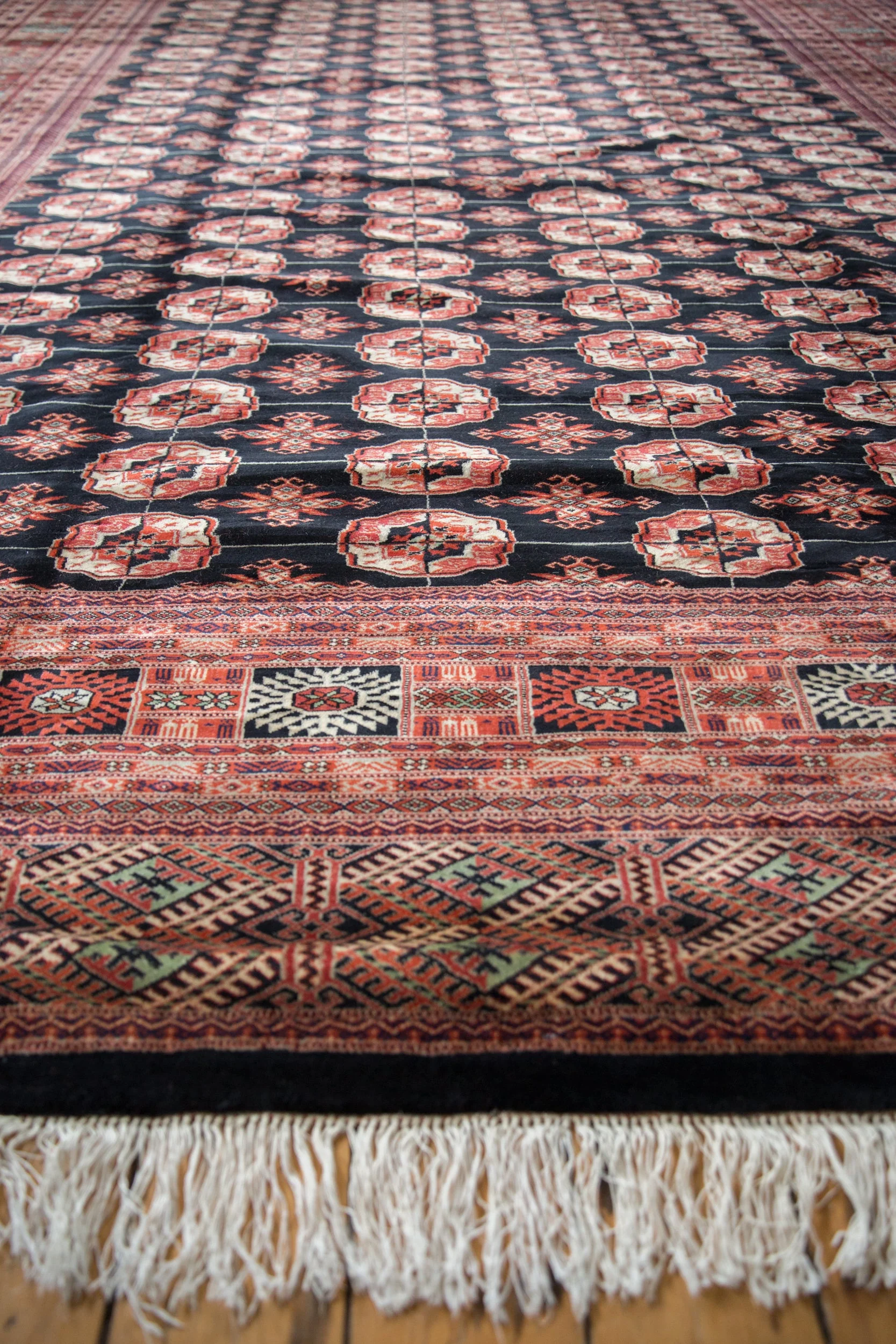 10x14 Vintage Fine Bokhara Carpet - Image 5