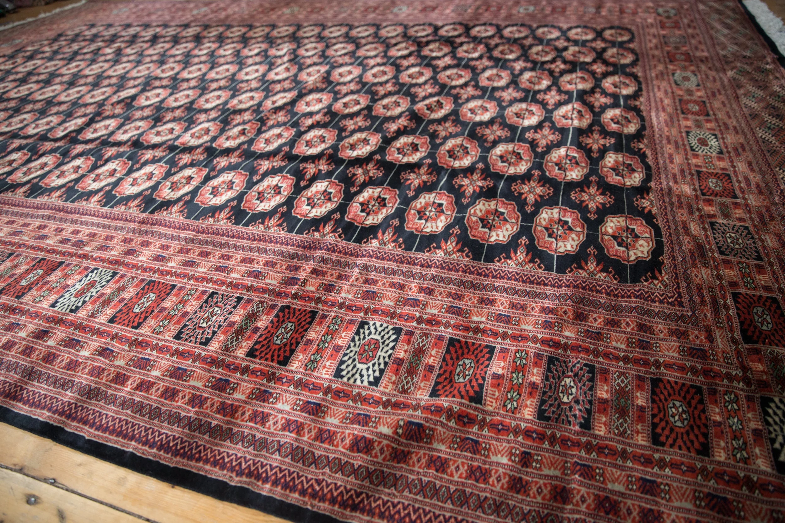 10x14 Vintage Fine Bokhara Carpet - Image 6