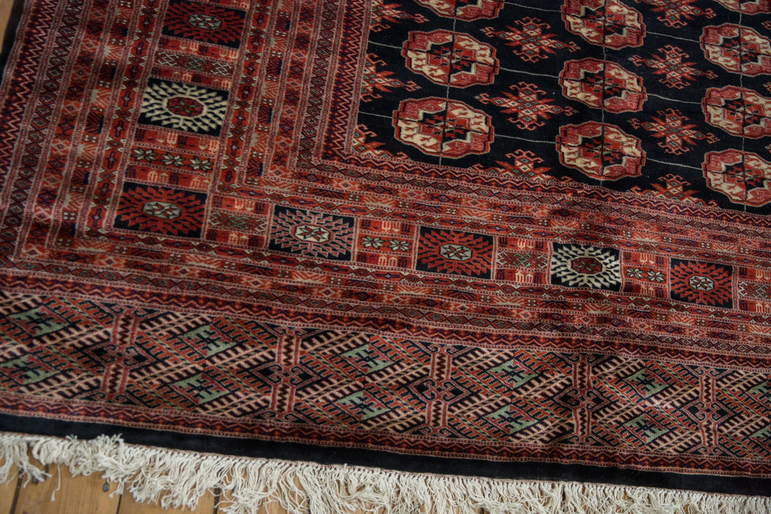 10x14 Vintage Fine Bokhara Carpet - Image 9