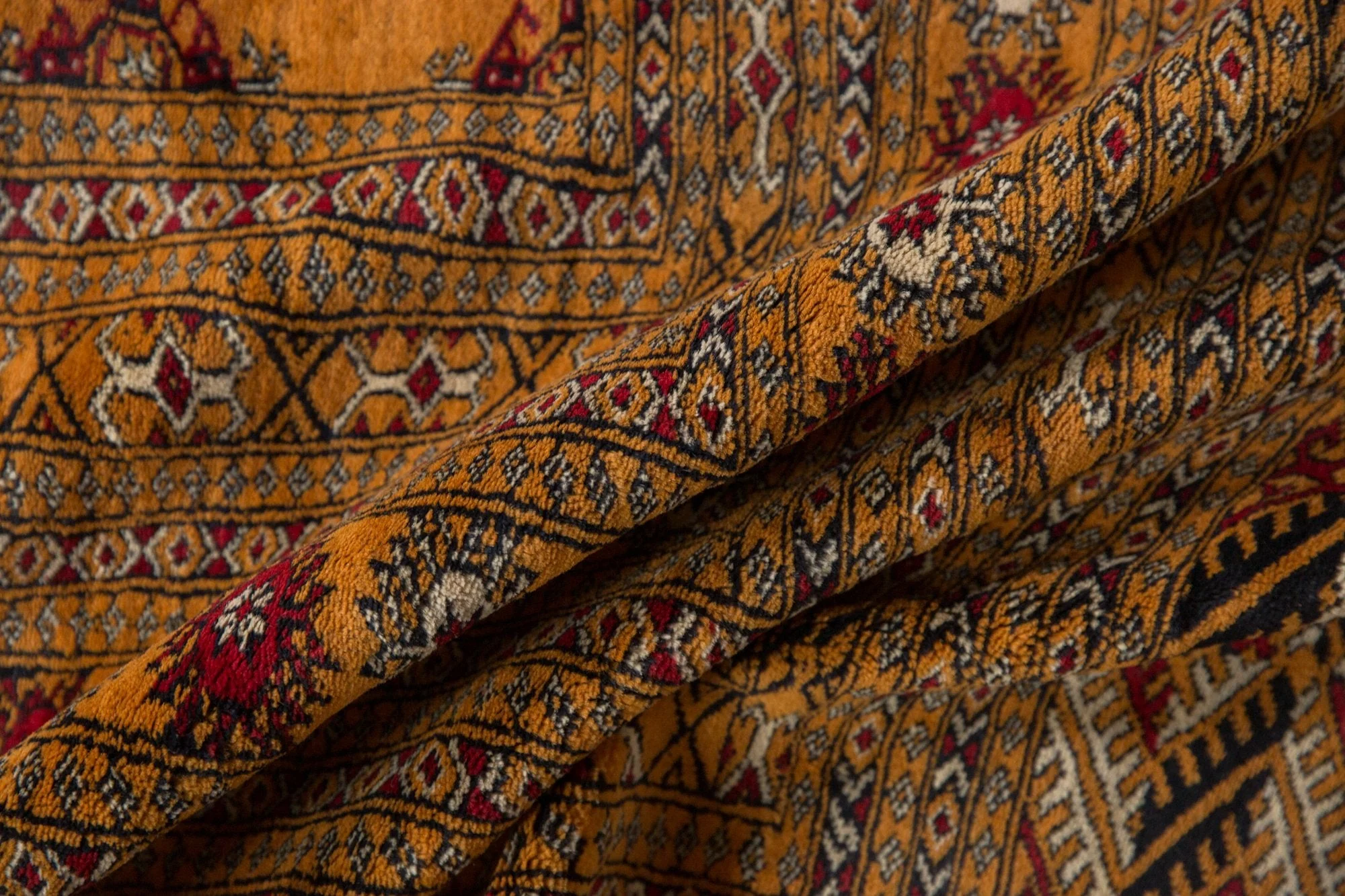 10x14 Vintage Fine Pakistani Bokhara Design Carpet - Image 11