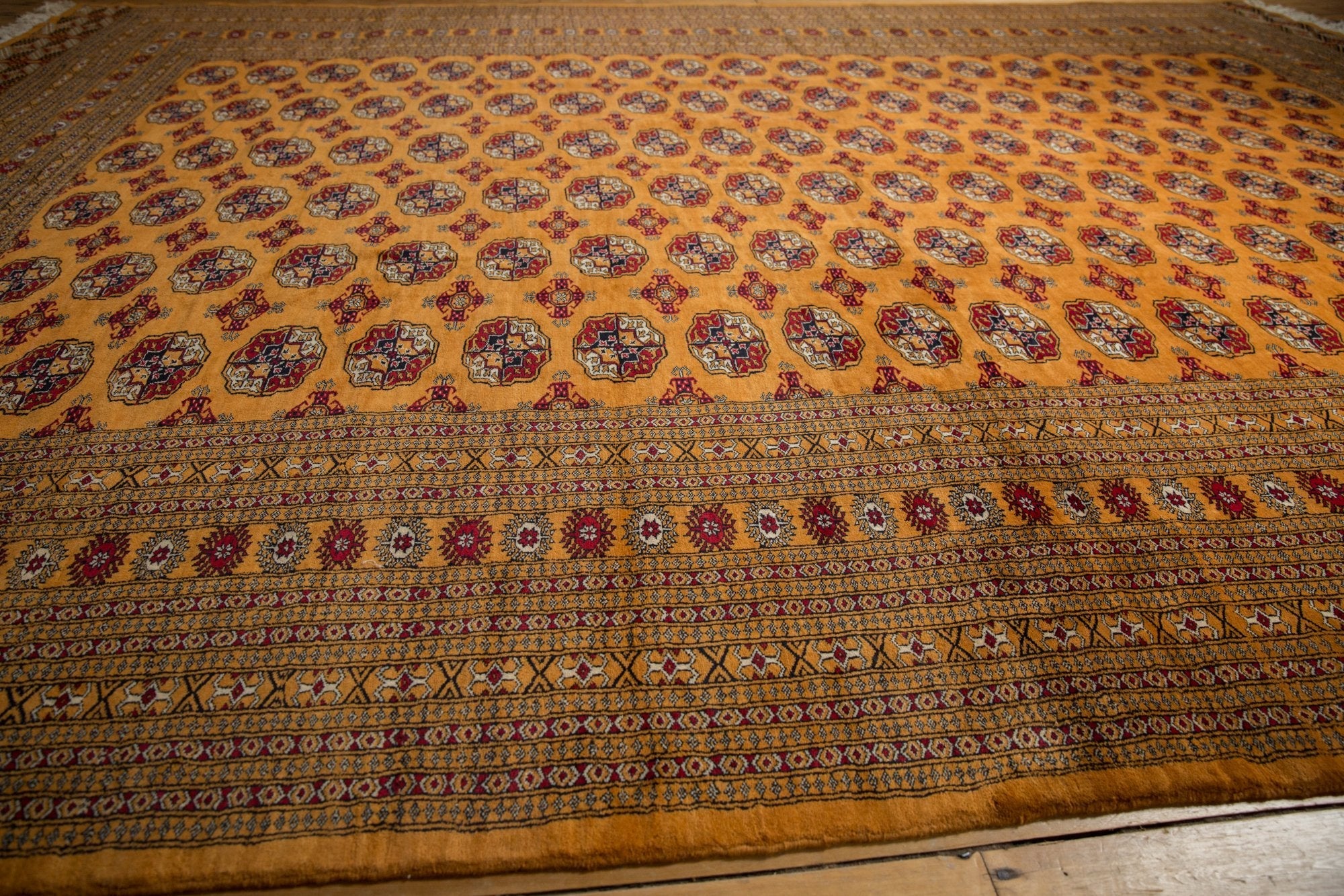 10x14 Vintage Fine Pakistani Bokhara Design Carpet - Image 13
