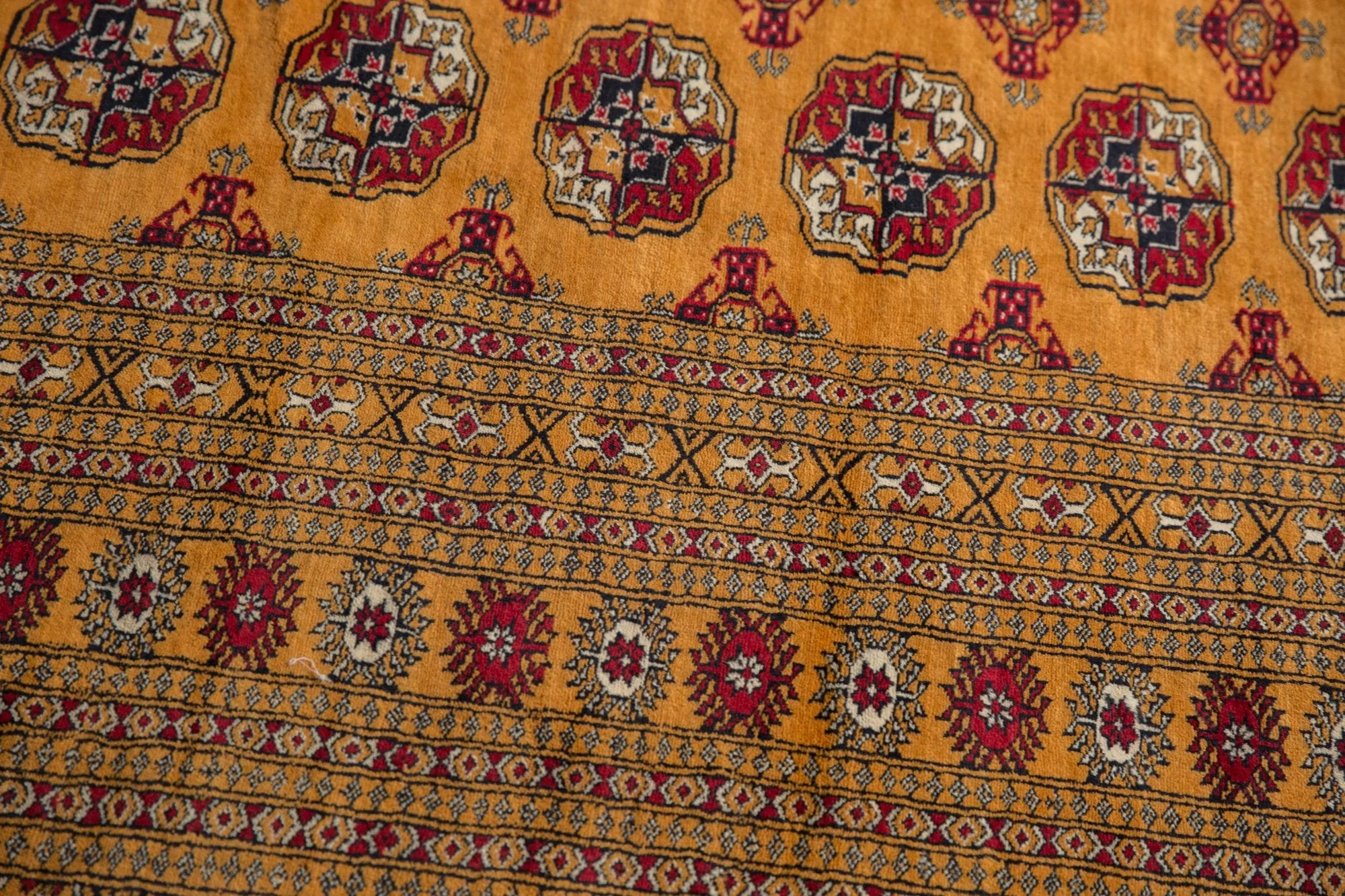 10x14 Vintage Fine Pakistani Bokhara Design Carpet - Image 15