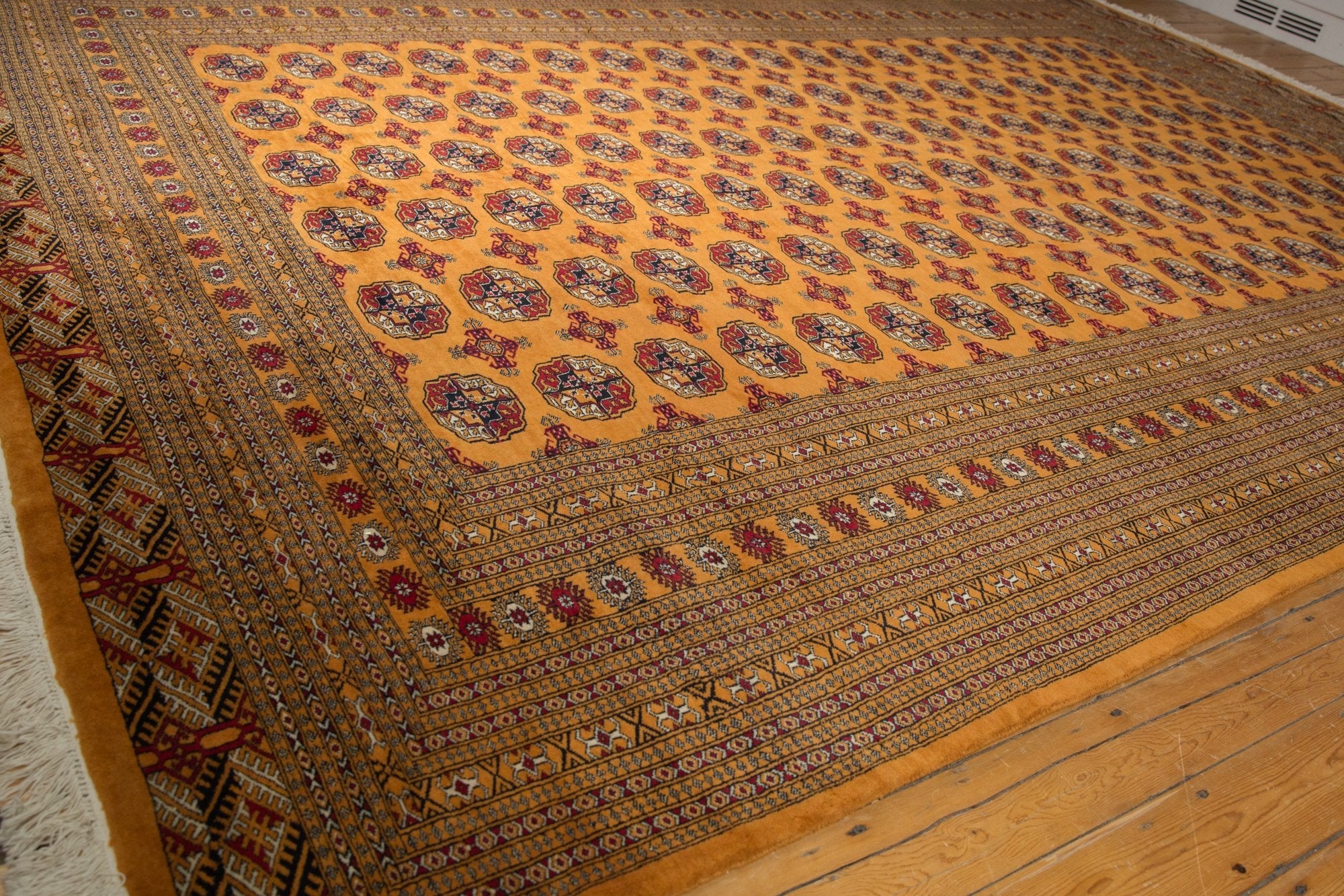 10x14 Vintage Fine Pakistani Bokhara Design Carpet - Image 6