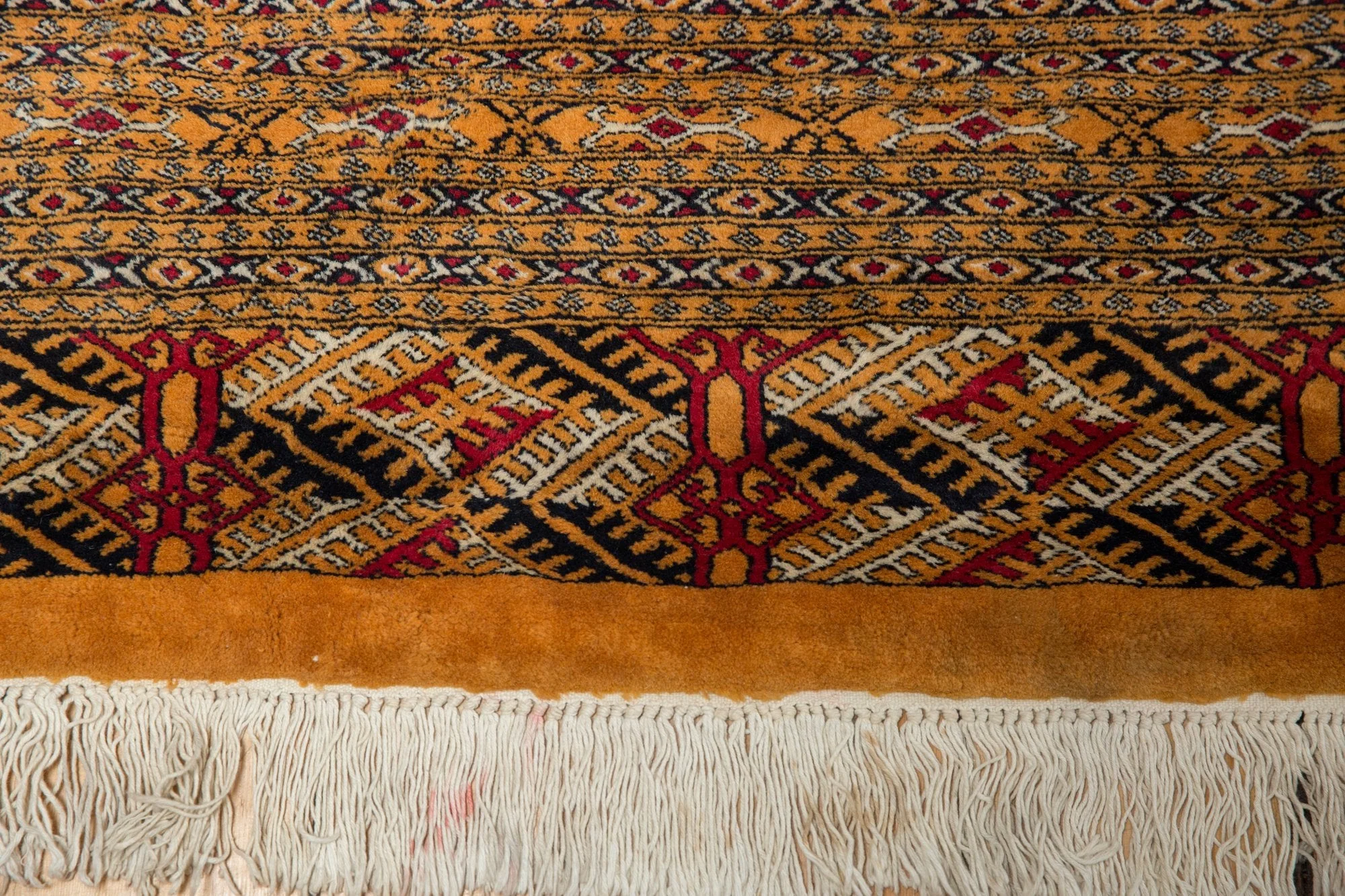 10x14 Vintage Fine Pakistani Bokhara Design Carpet - Image 7