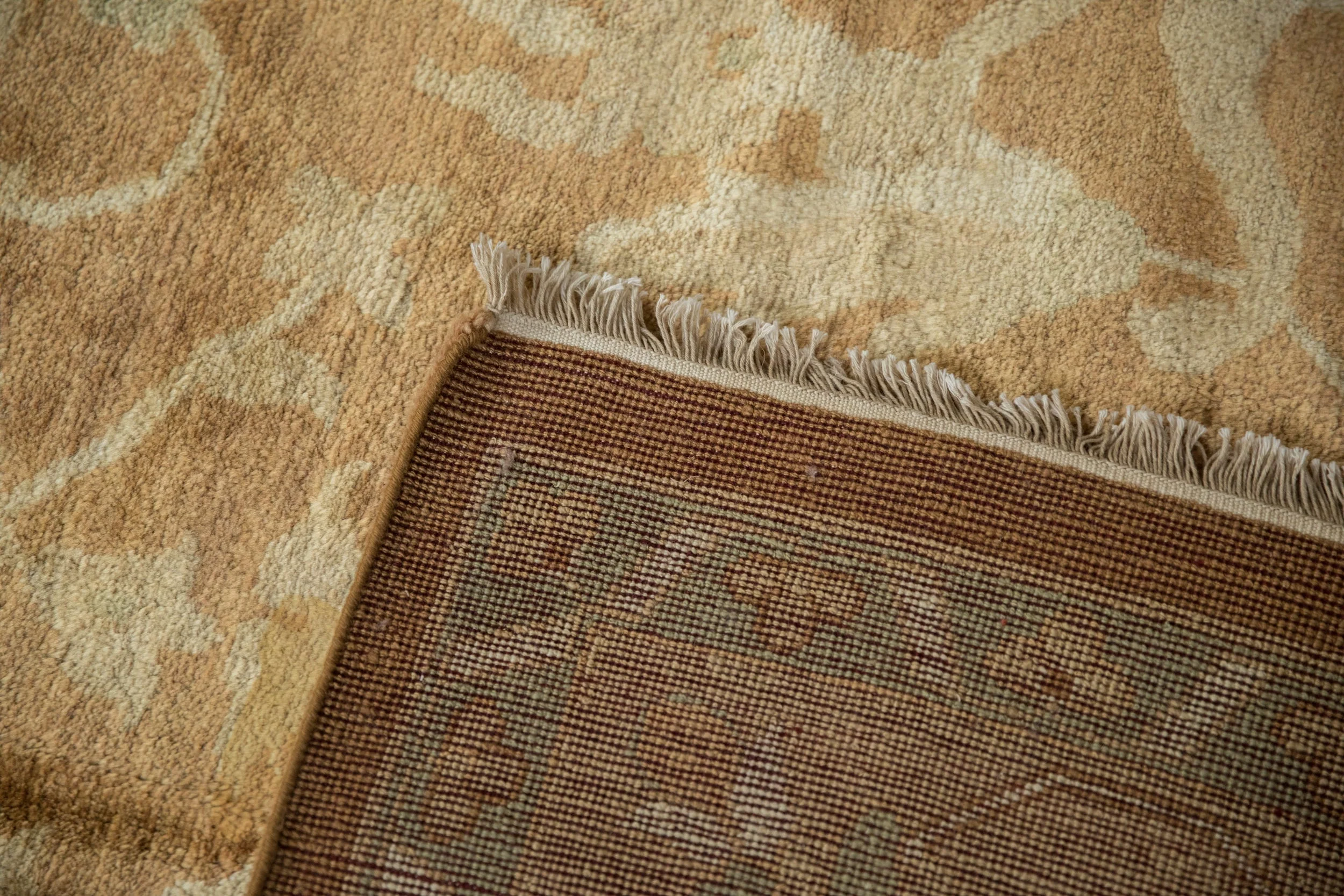 RESERVED 10x14 Vintage Gold Wash Indian Oushak Design Carpet - Image 11