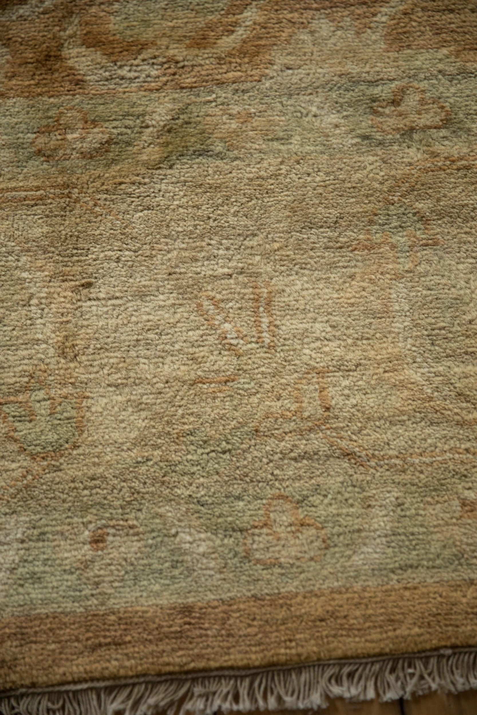 RESERVED 10x14 Vintage Gold Wash Indian Oushak Design Carpet - Image 9