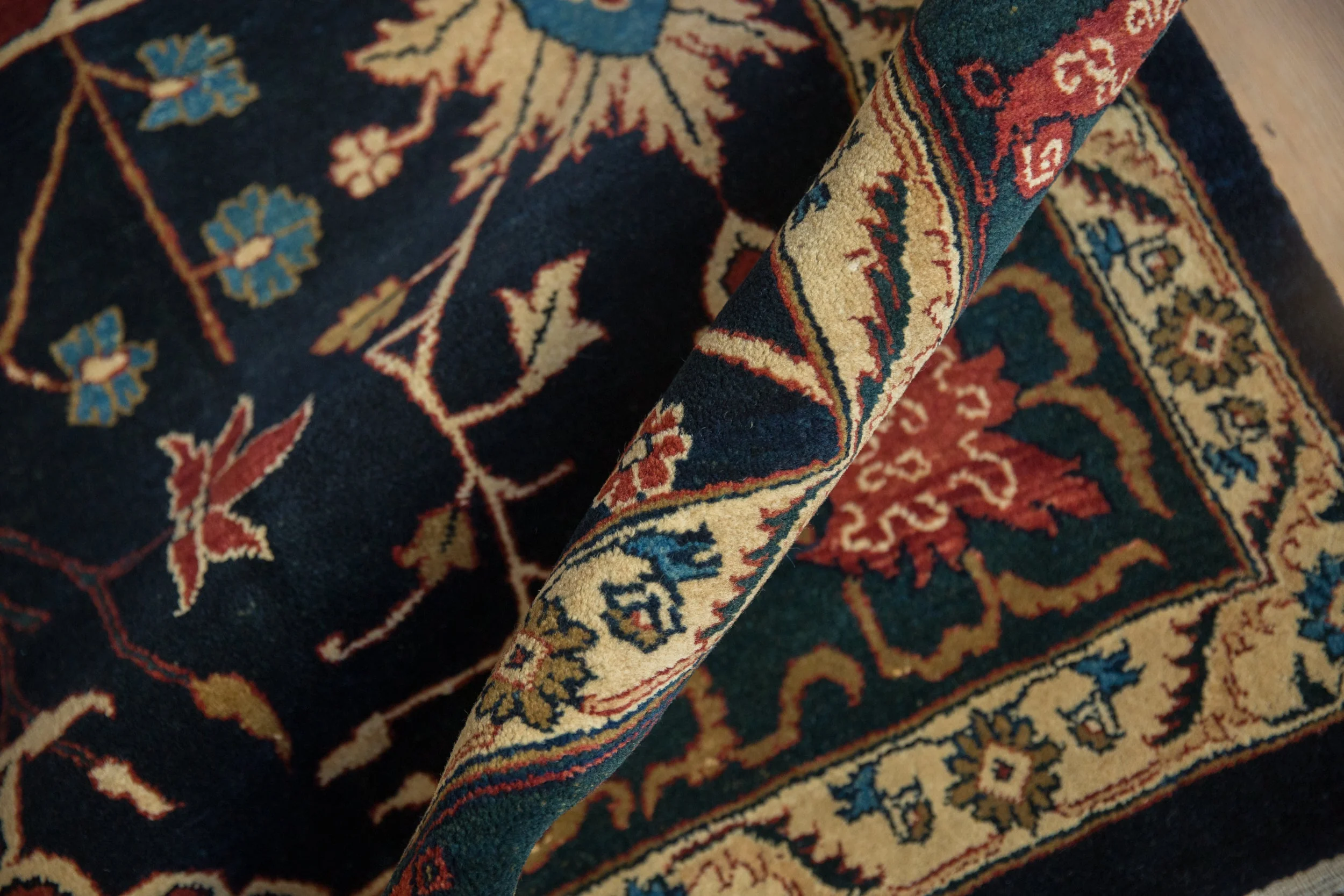 10x14 Vintage Indian Bijar Design Carpet - Image 10