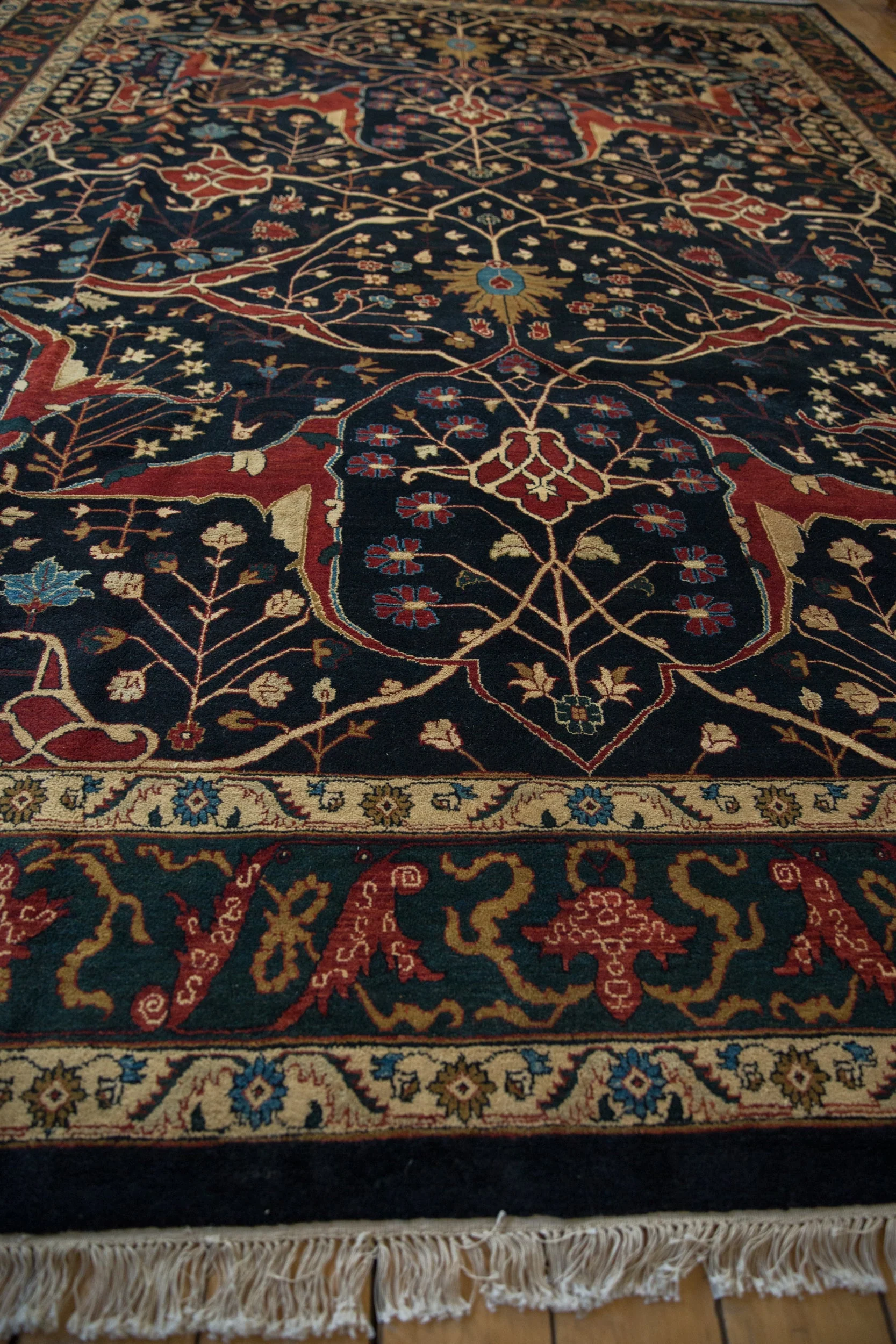 10x14 Vintage Indian Bijar Design Carpet - Image 5
