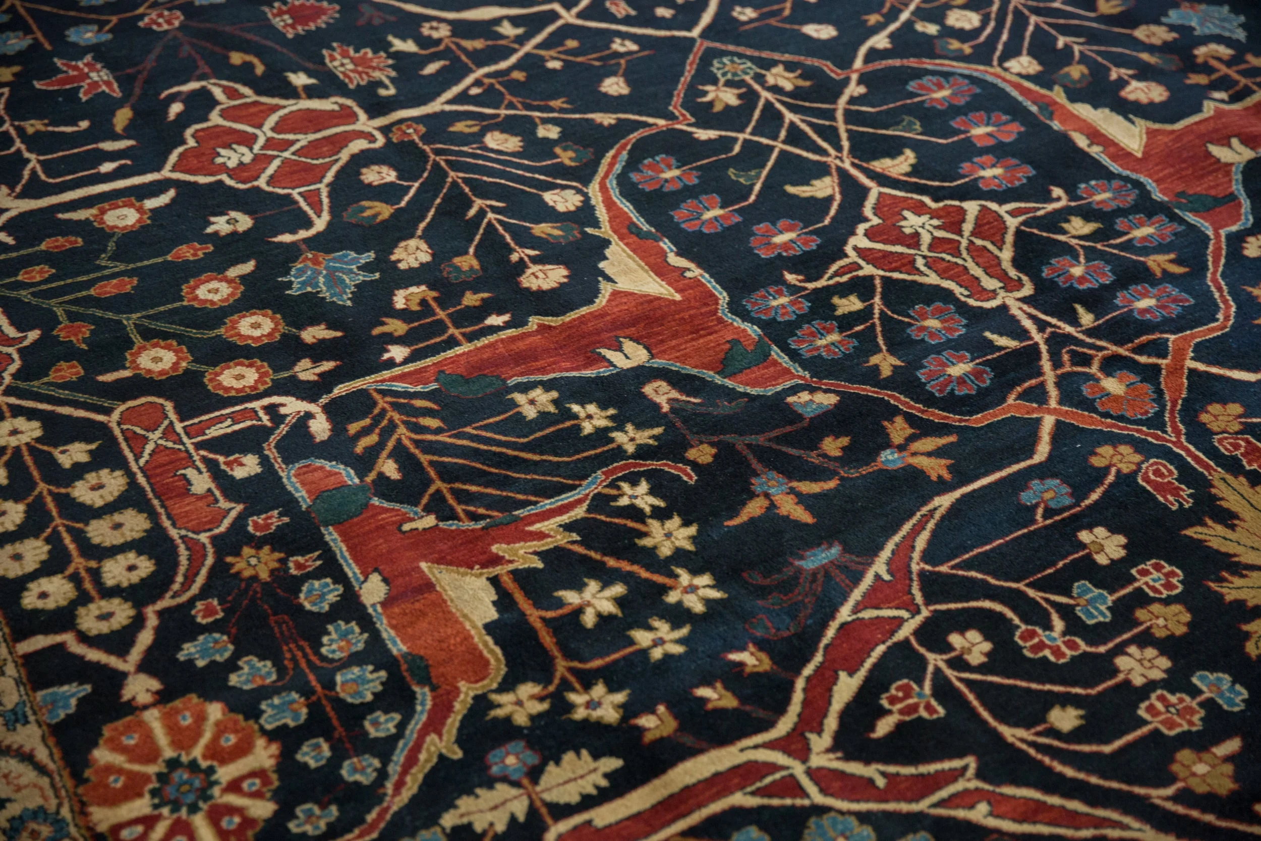 10x14 Vintage Indian Bijar Design Carpet - Image 8