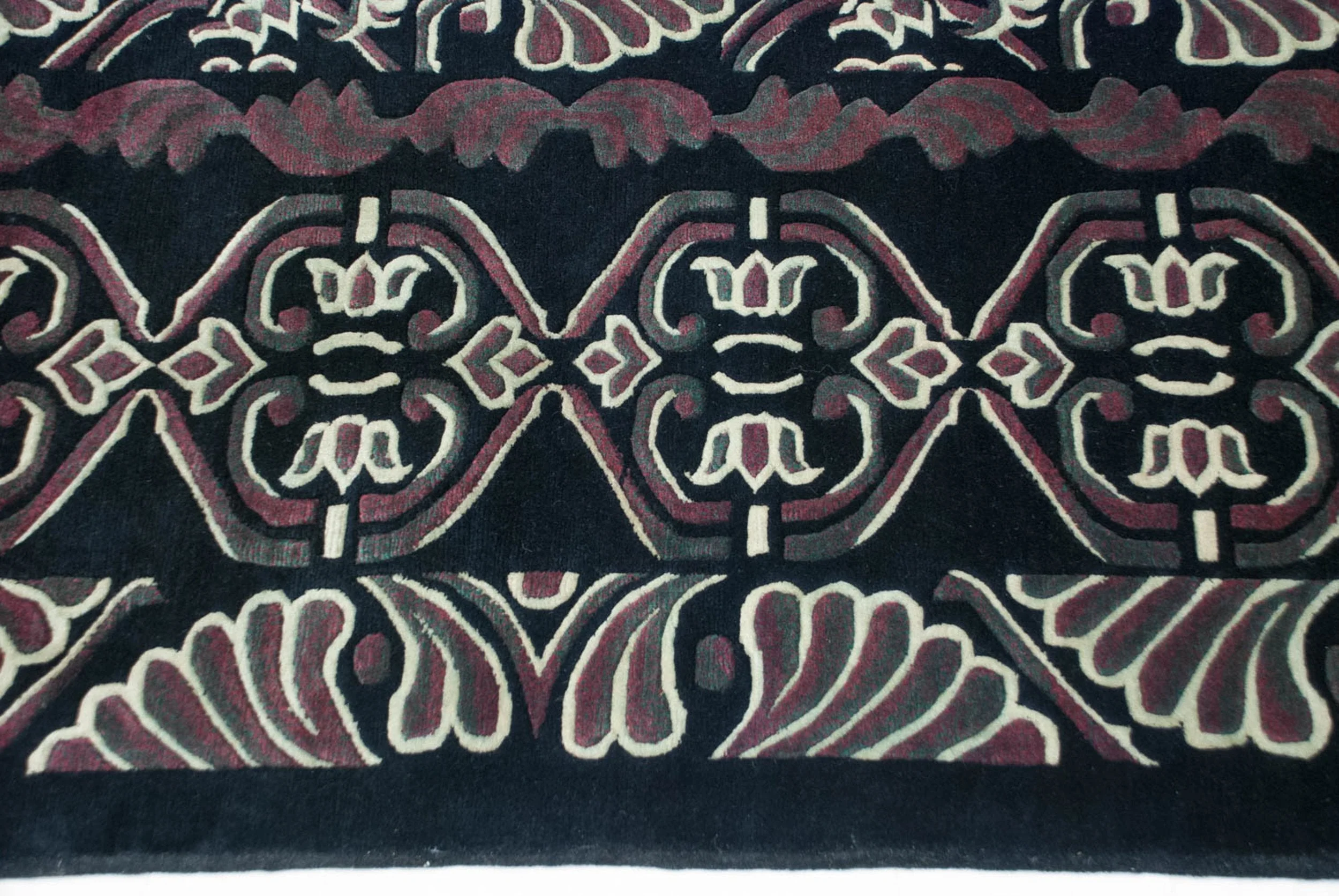 10x14 Vintage Indian Damask Design Carpet - Image 6