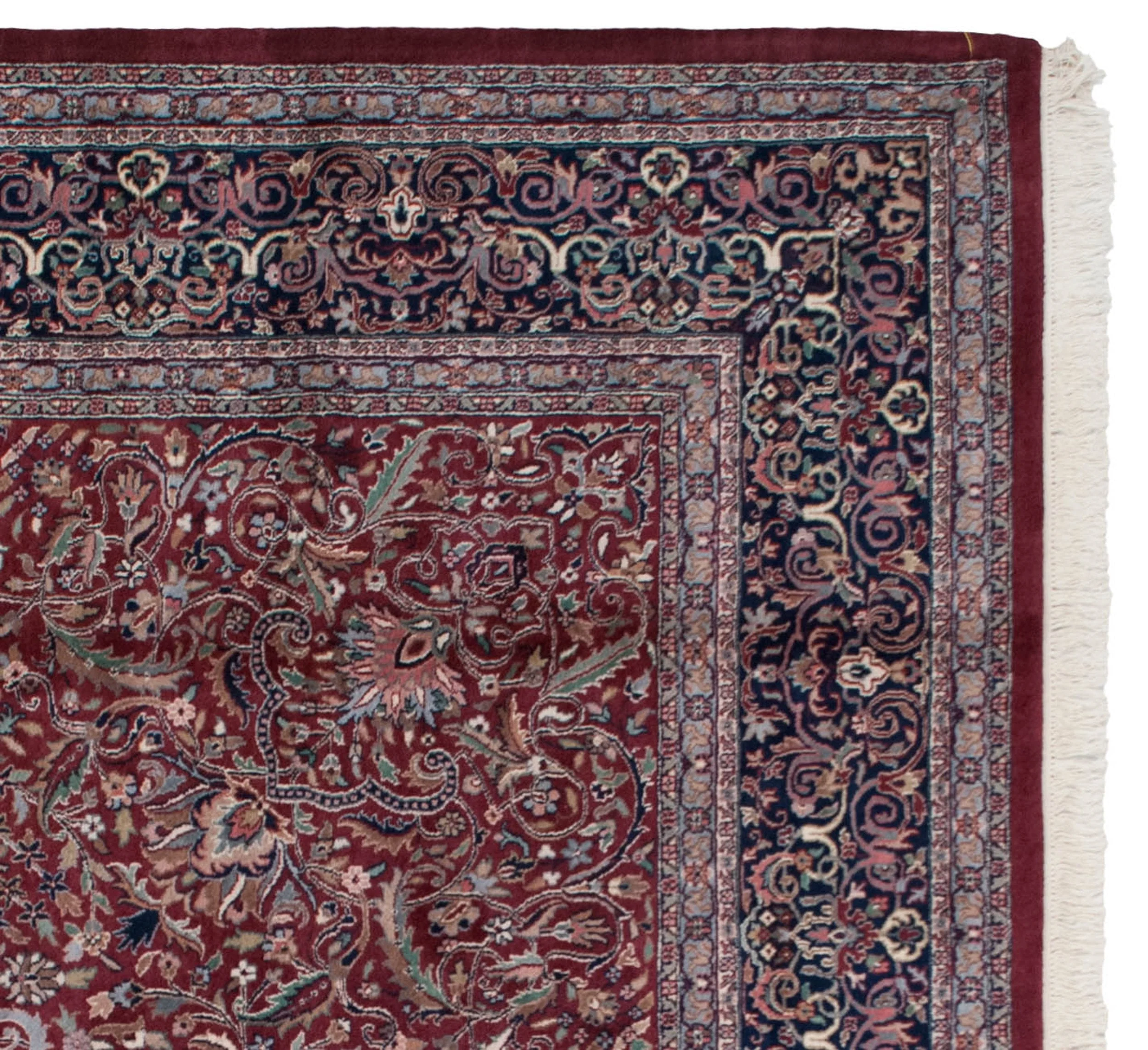10x14 Vintage Indian Kashan Design Carpet - Image 6