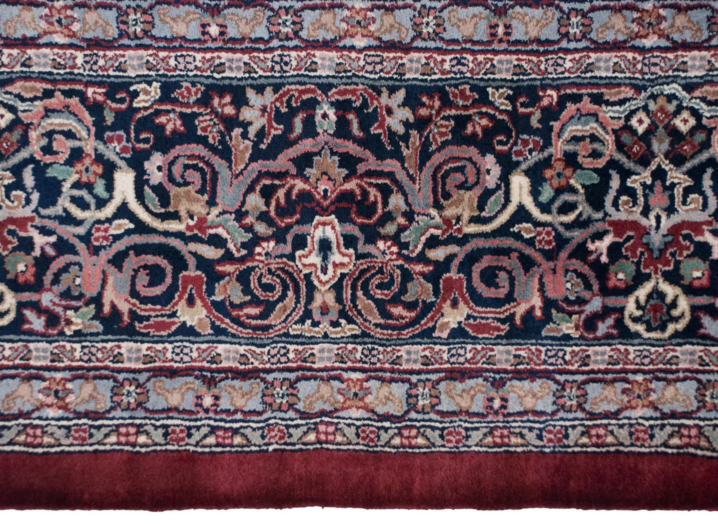 10x14 Vintage Indian Kashan Design Carpet - Image 7