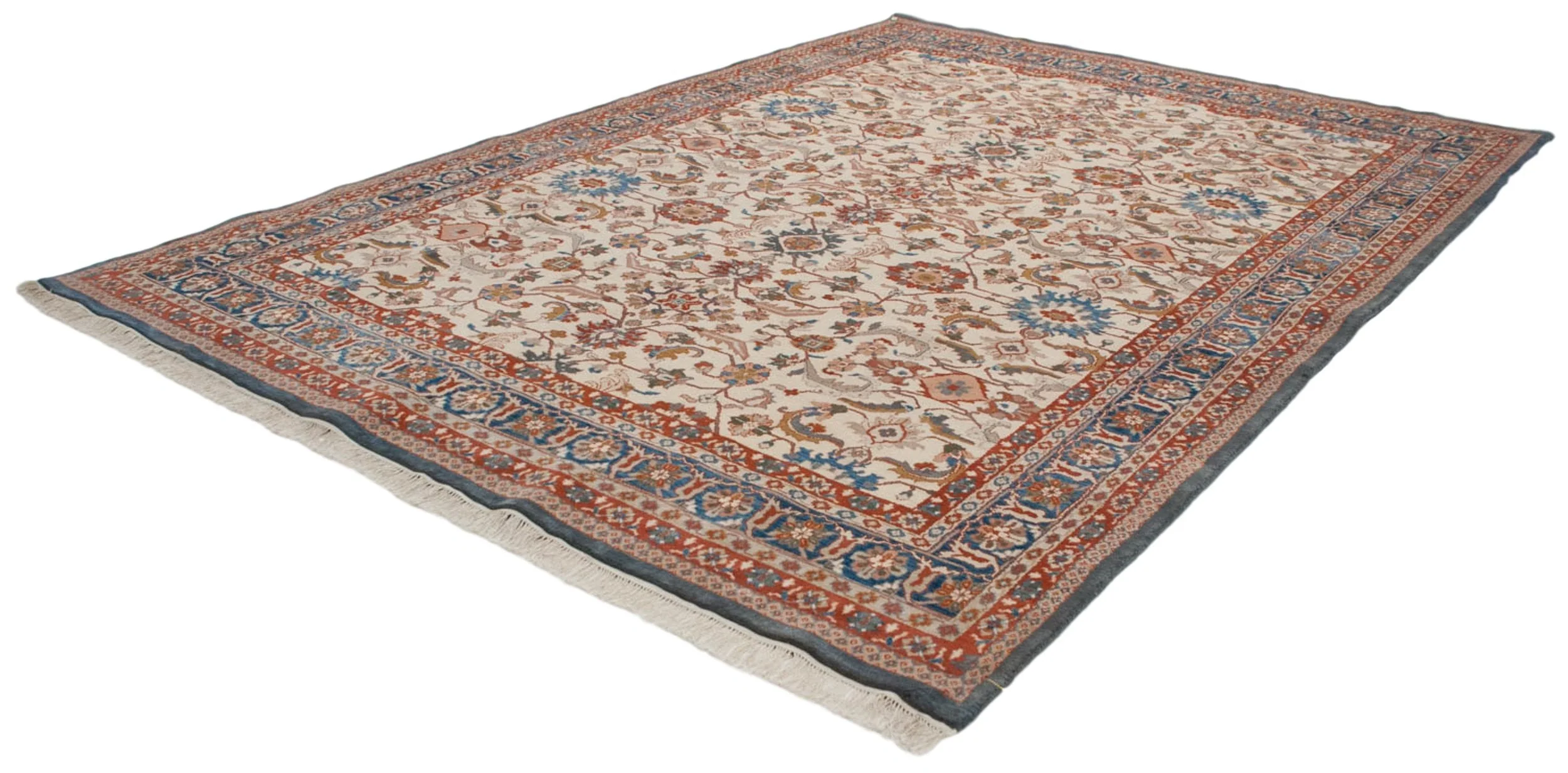 10x14 Vintage Indian Sultanabad Design Carpet - Image 6