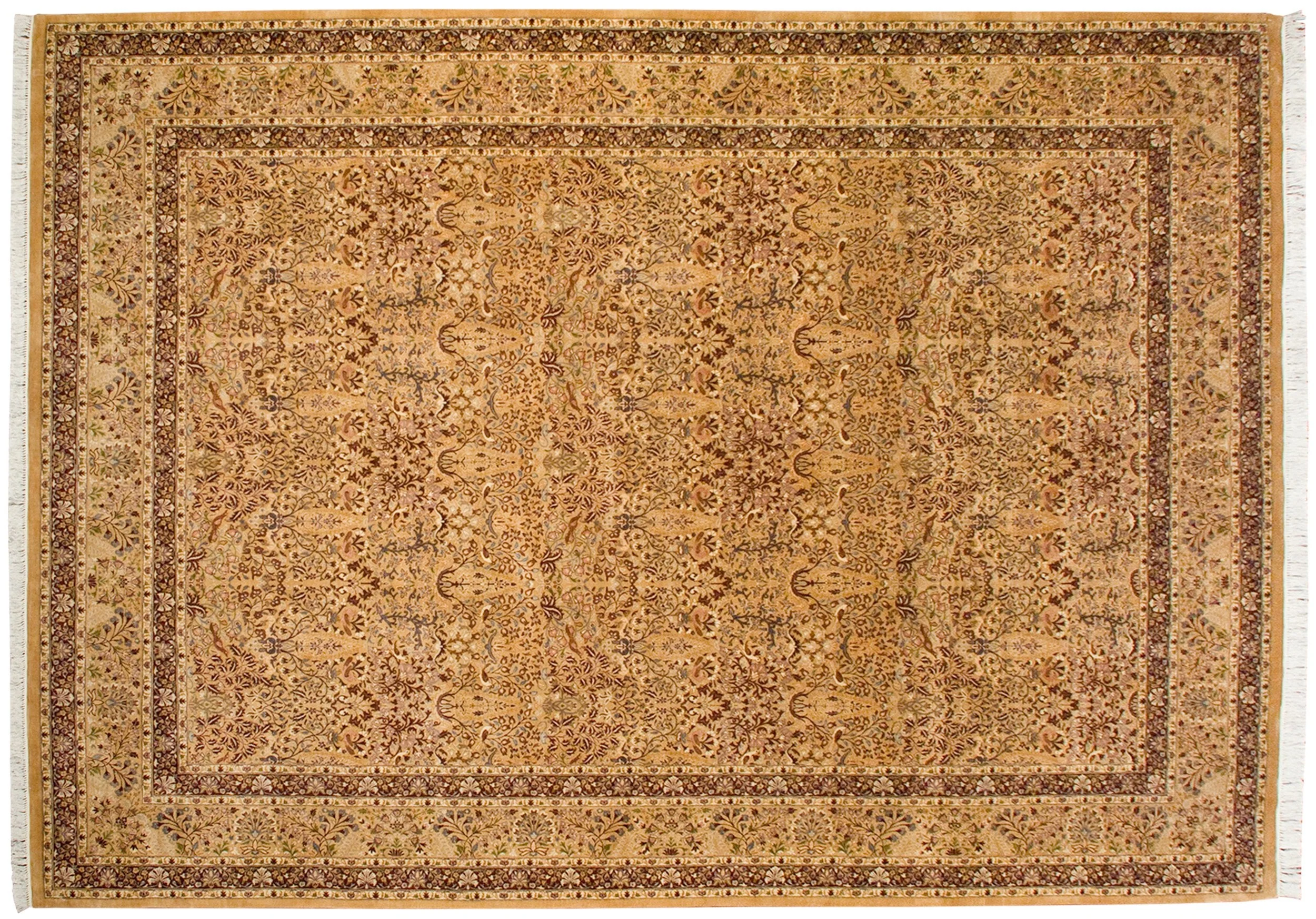 10x14 Vintage Pakistani Kerman Design Carpet - Image 2