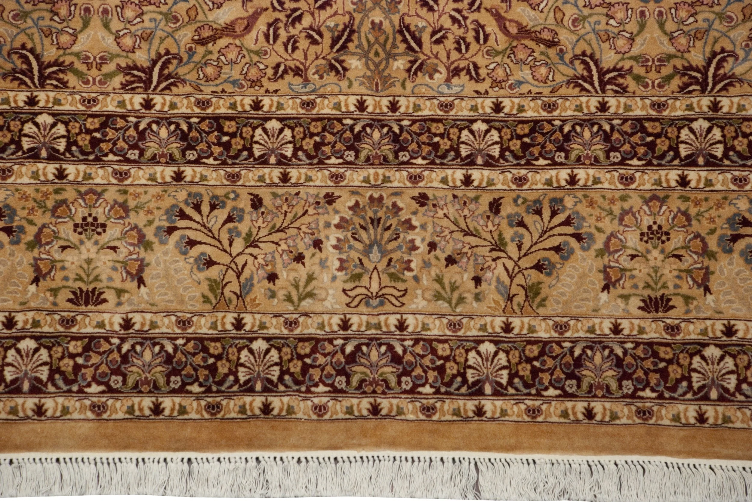 10x14 Vintage Pakistani Kerman Design Carpet - Image 8