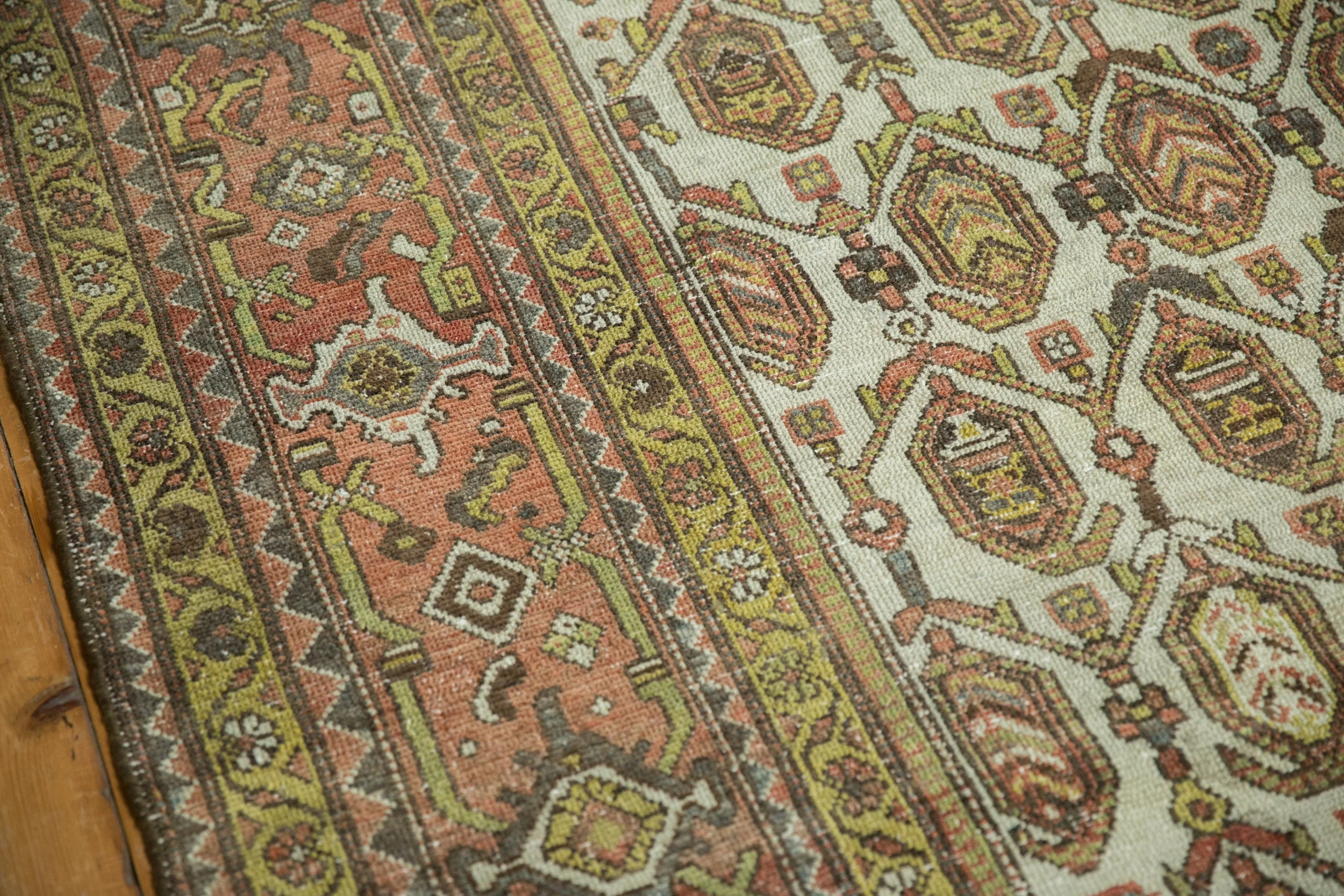10x15.5 Vintage Distressed Hamadan Carpet - Image 7
