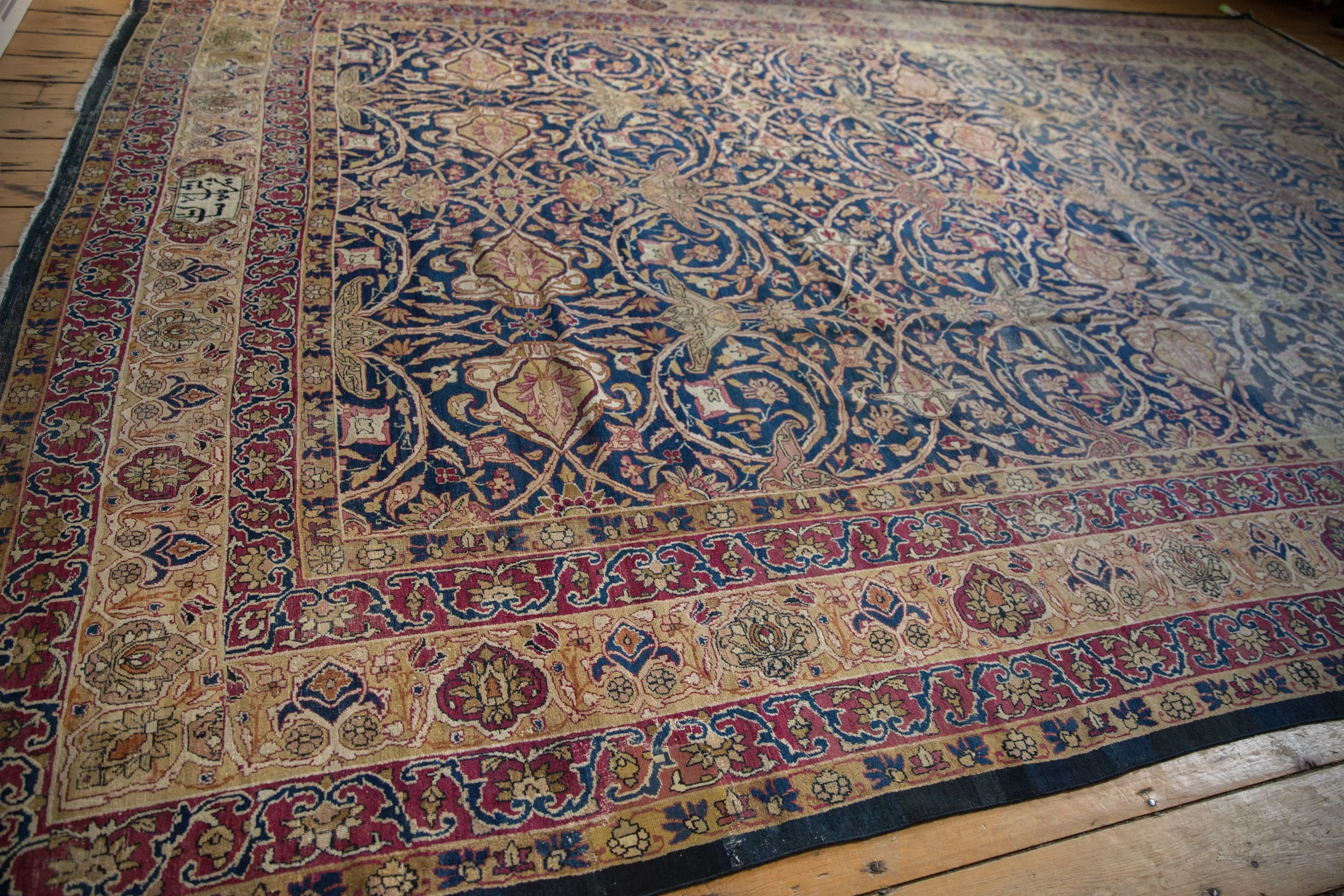 10x15 Antique Kerman Carpet - Image 7
