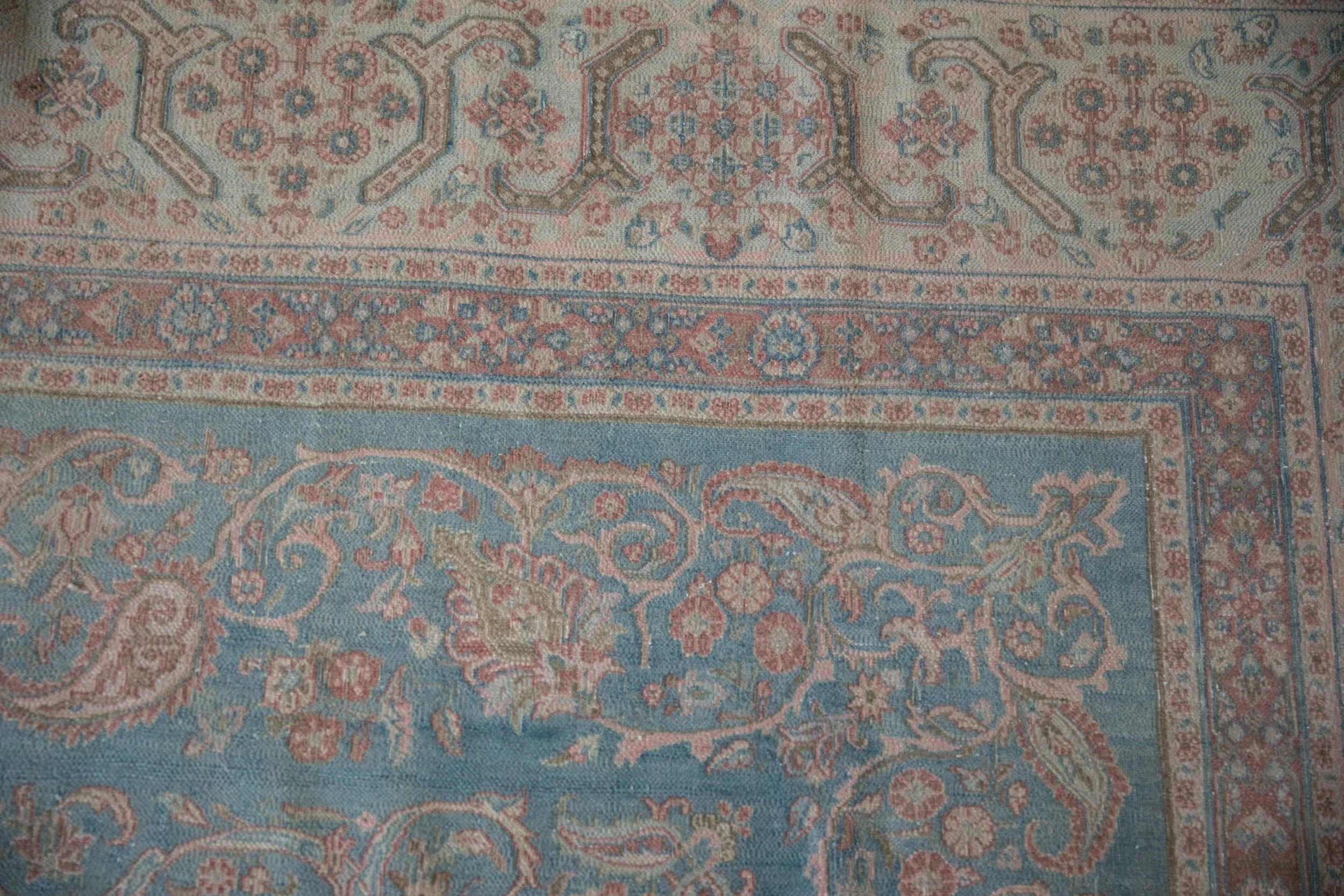 10x16.5 Vintage Distressed Meshed Carpet - Image 3