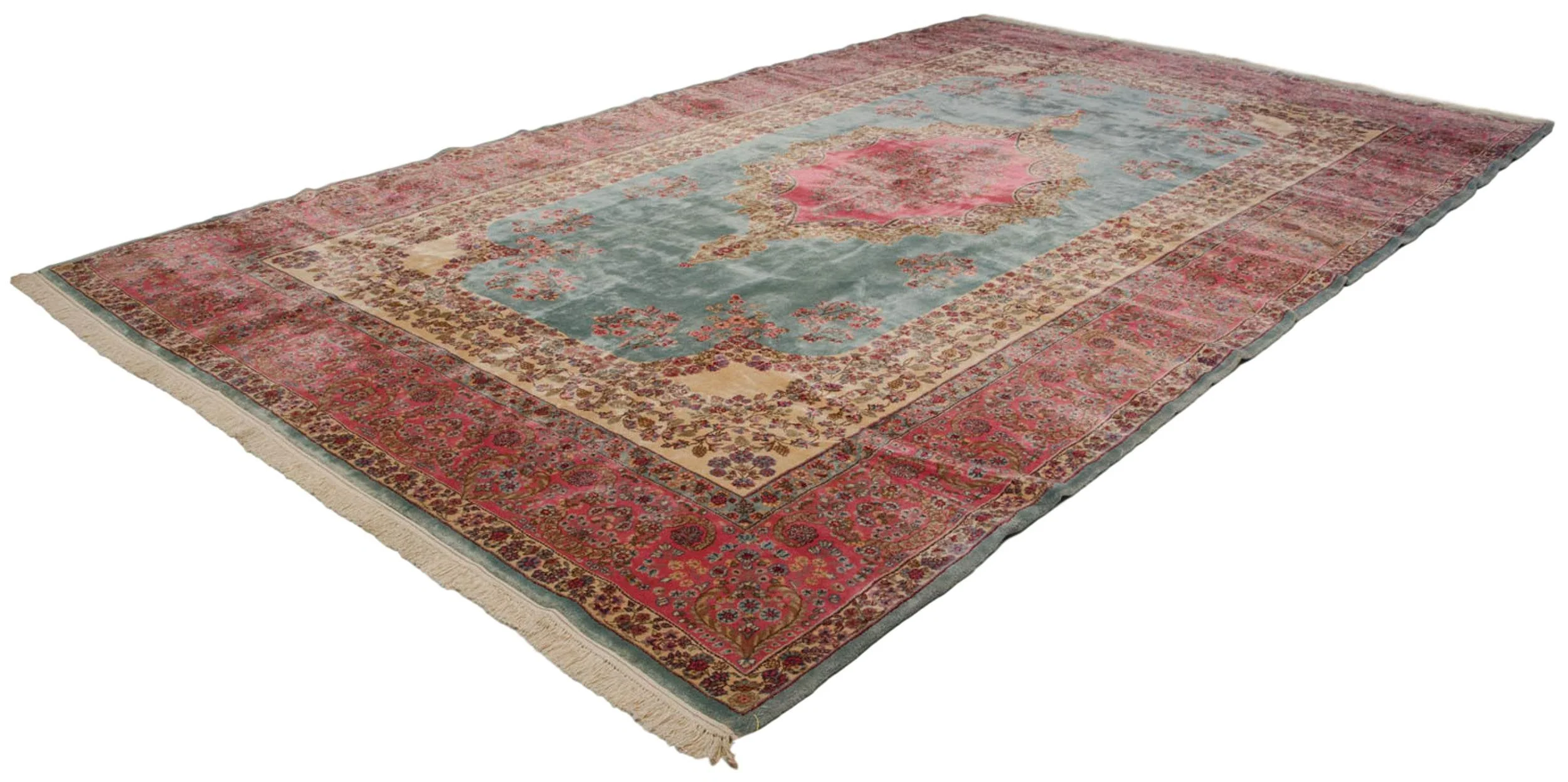 10x16.5 Vintage Fine Kerman Carpet - Image 12