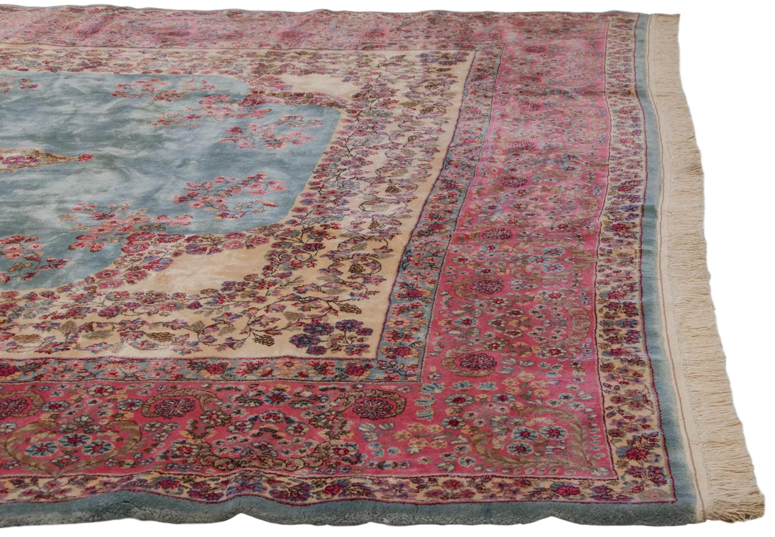 10x16.5 Vintage Fine Kerman Carpet - Image 14