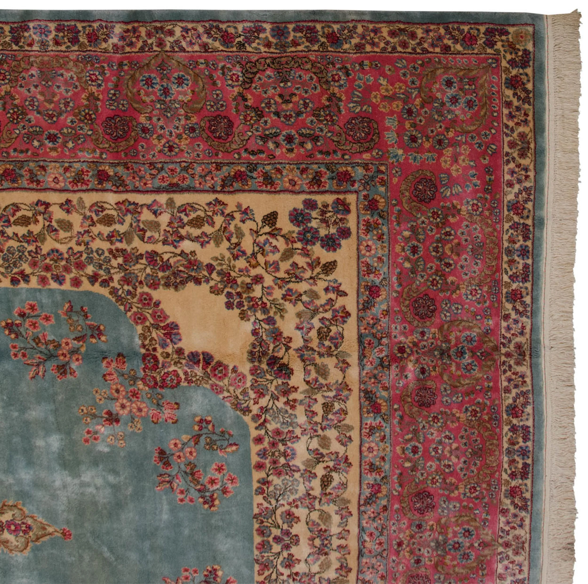 10x16.5 Vintage Fine Kerman Carpet - Image 7