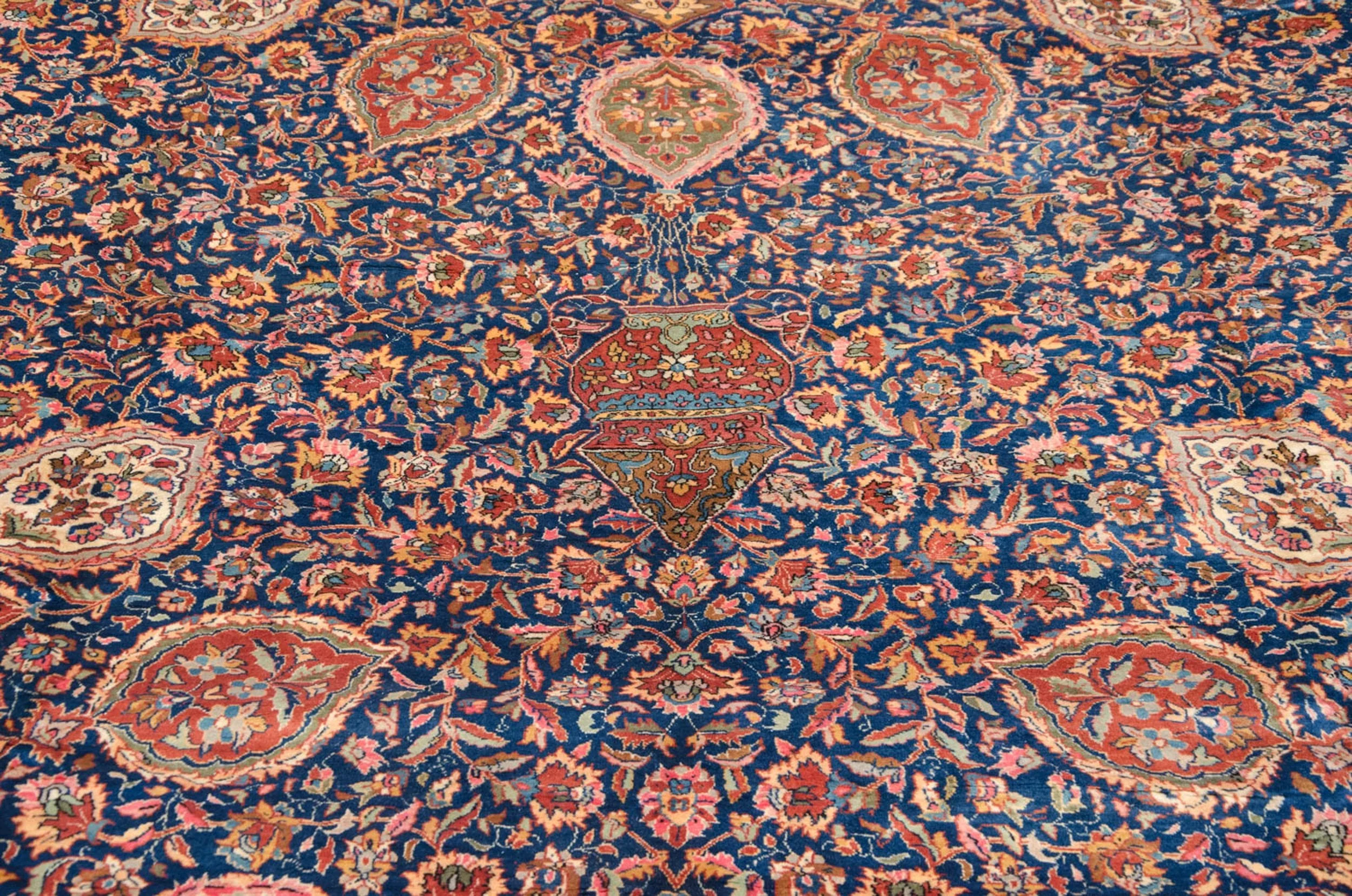 10x16.5 Vintage Fine Pakistani Ardebil Design Carpet - Image 11