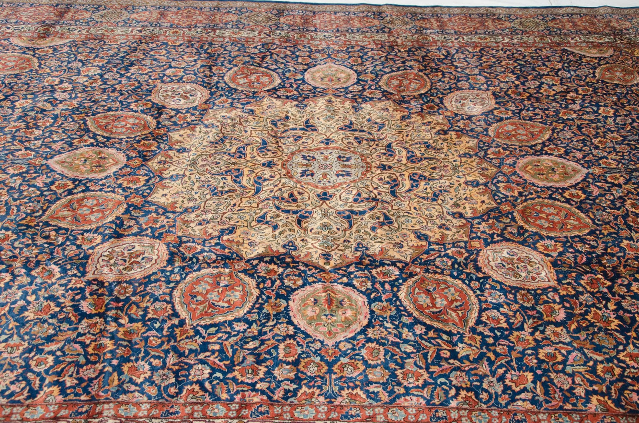 10x16.5 Vintage Fine Pakistani Ardebil Design Carpet - Image 13