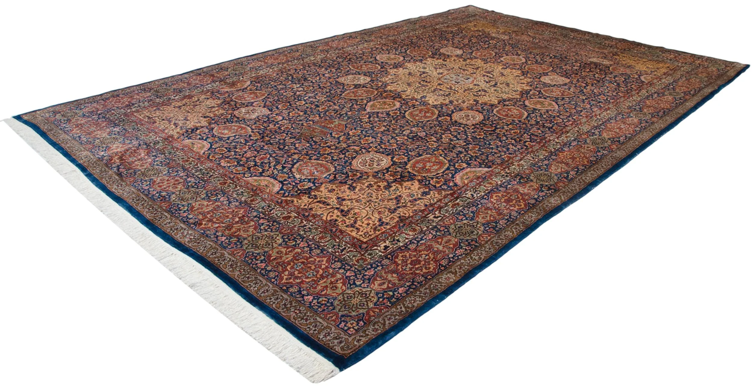 10x16.5 Vintage Fine Pakistani Ardebil Design Carpet - Image 7