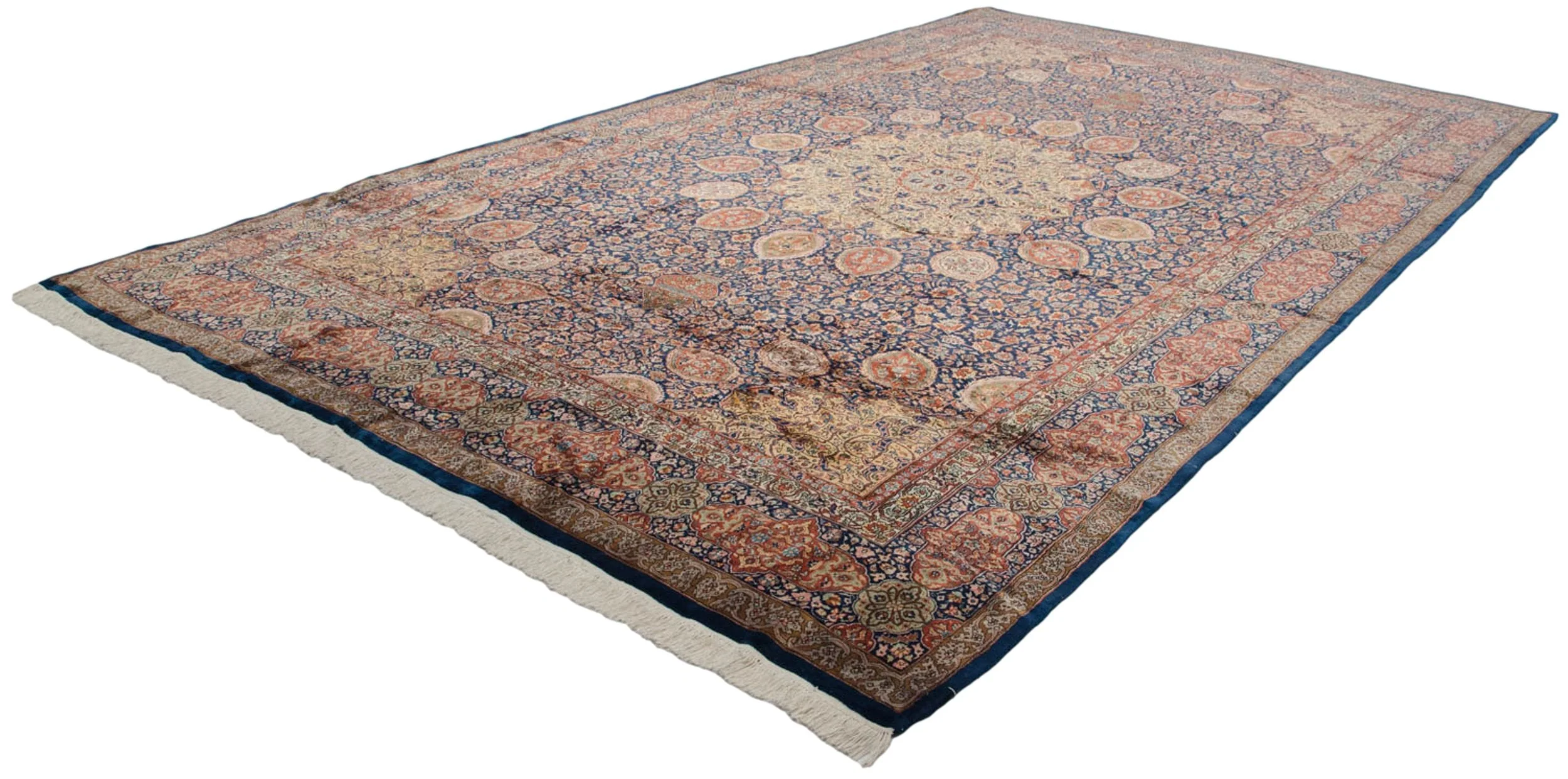 10x16.5 Vintage Fine Pakistani Ardebil Design Carpet - Image 8