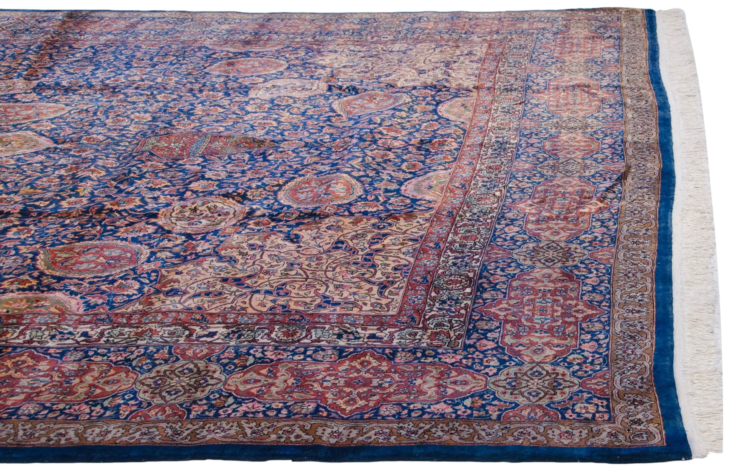 10x16.5 Vintage Fine Pakistani Ardebil Design Carpet - Image 9