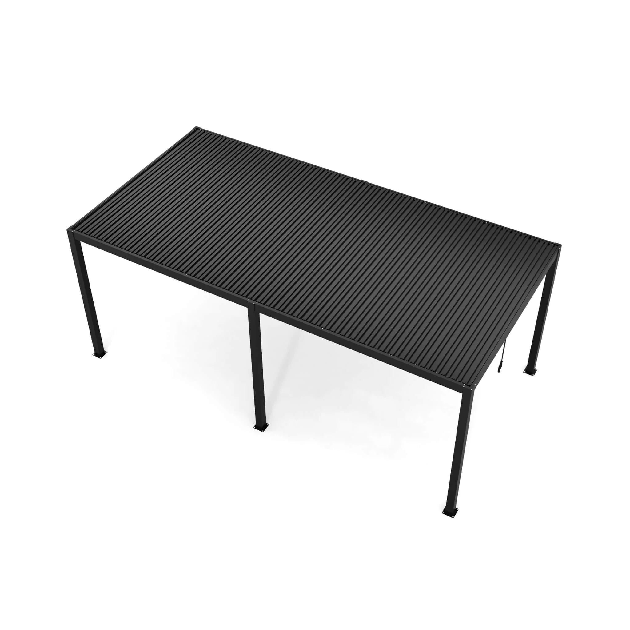 [10X19FT] Alora Modern Durable All-Weather Outdoor Pergola With Aluminum Frame And Steel Louvers (SAK32691) - Image 6
