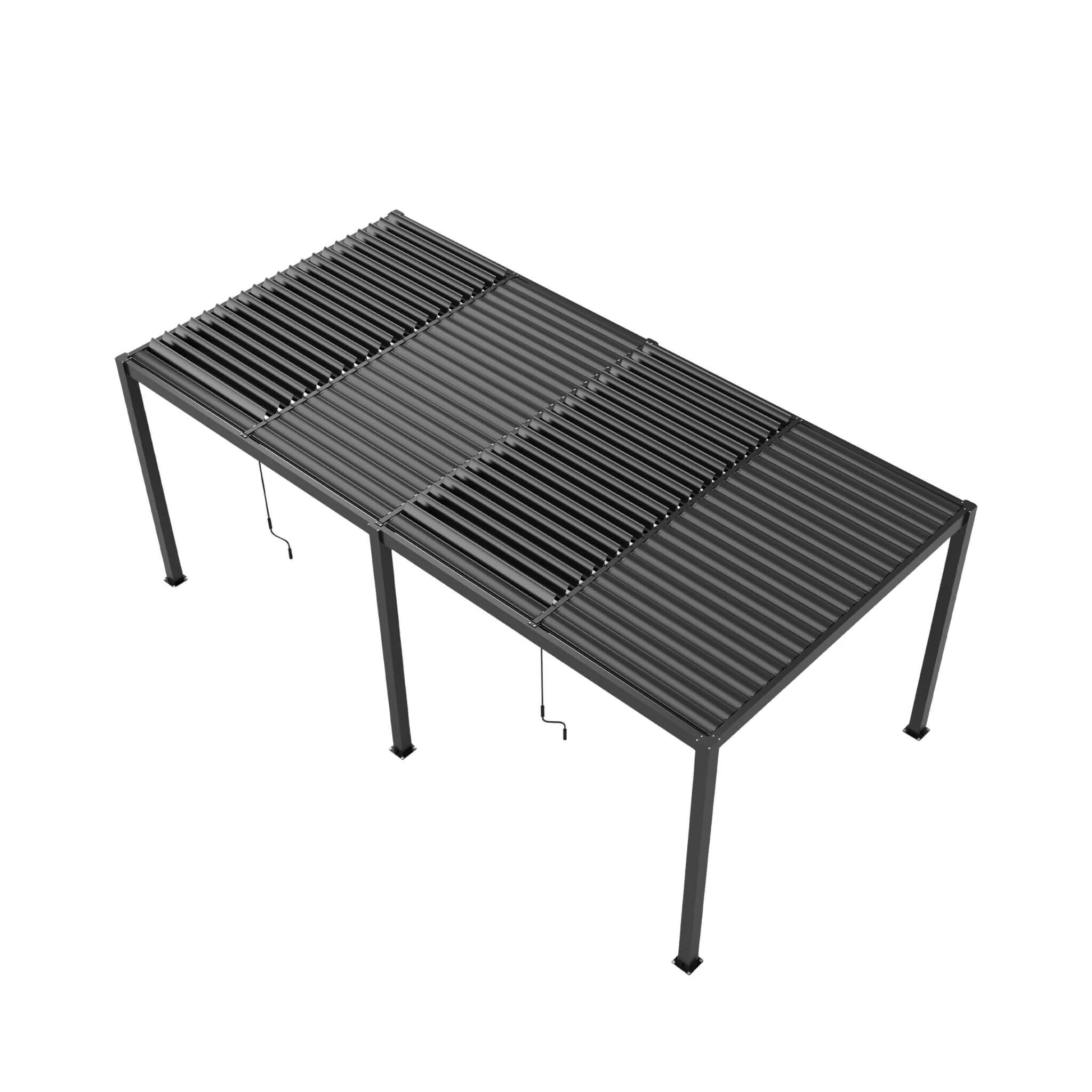 [10X19FT] Alora Premium Powder-Coated Aluminum Pergola With Adjustable Louvers (SAK78345) - Image 5