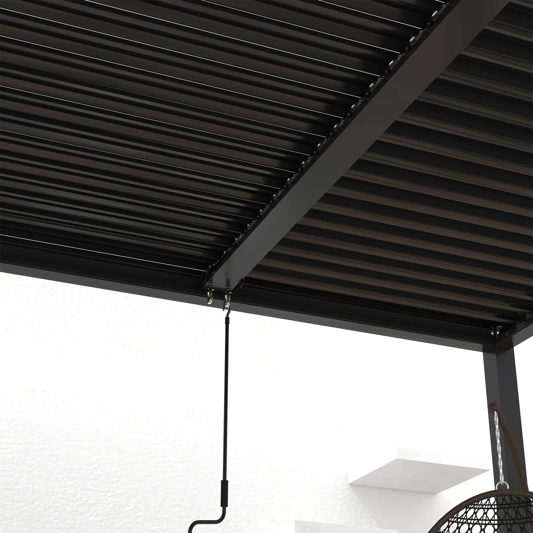 [10X19FT] Alora Premium Powder-Coated Aluminum Pergola With Adjustable Louvers (SAK78345) - Image 8