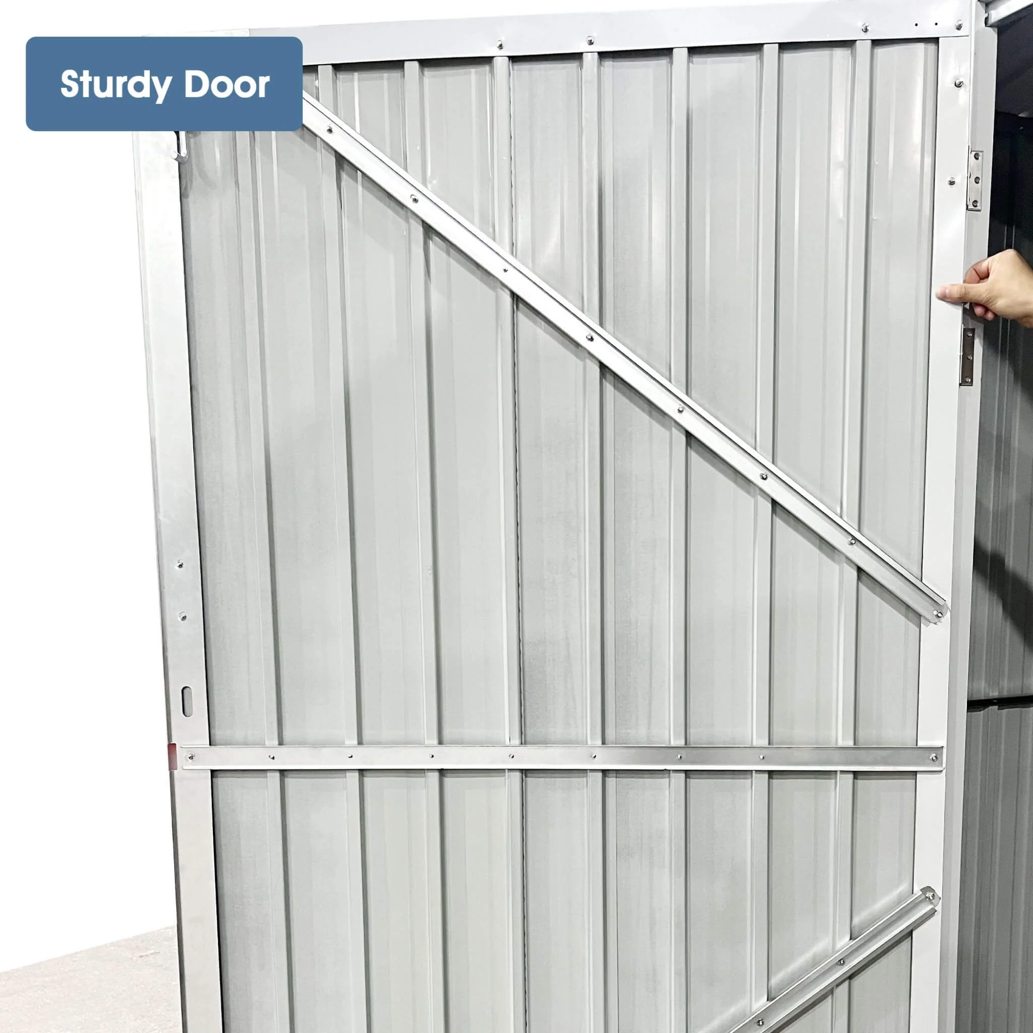 [10X20FT] Alora Heavy-Duty Multipurpose Outdoor All-Weather Utility Garage Storage Shed With Air Vents (SAK74834) - Image 5