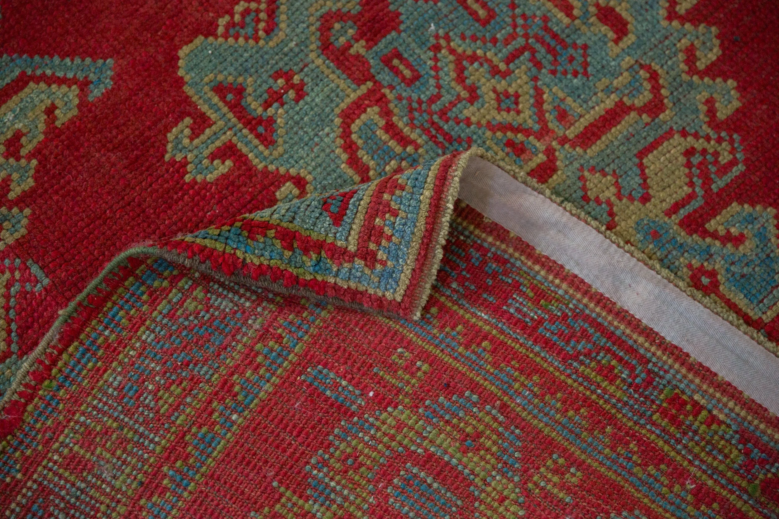 11.5x13.5 Vintage Oushak Carpet - Image 12