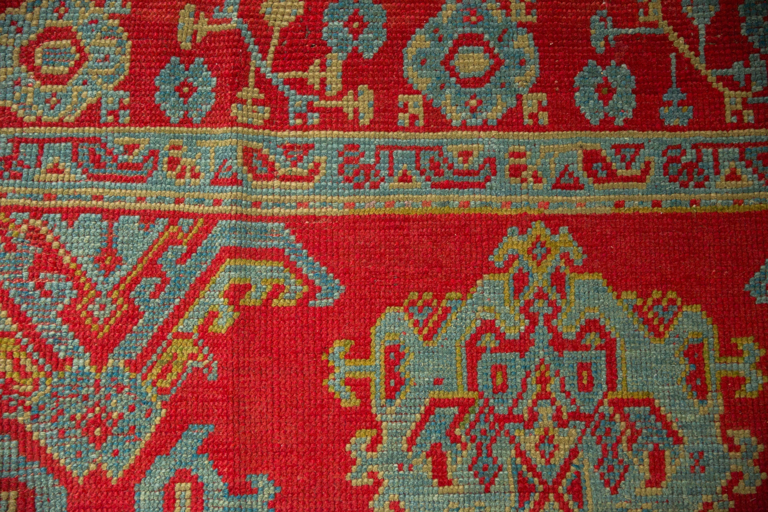11.5x13.5 Vintage Oushak Carpet - Image 3