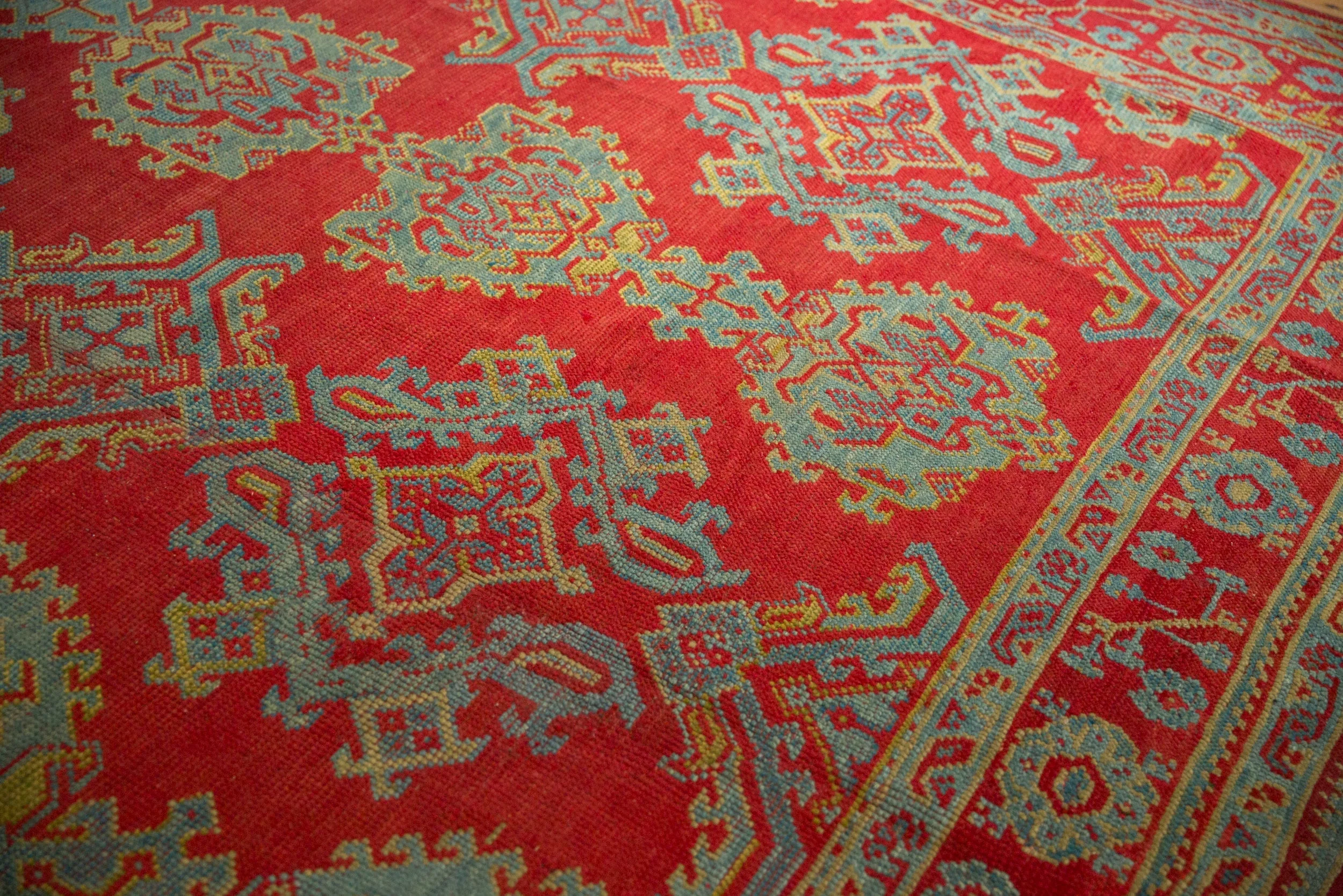 11.5x13.5 Vintage Oushak Carpet - Image 5