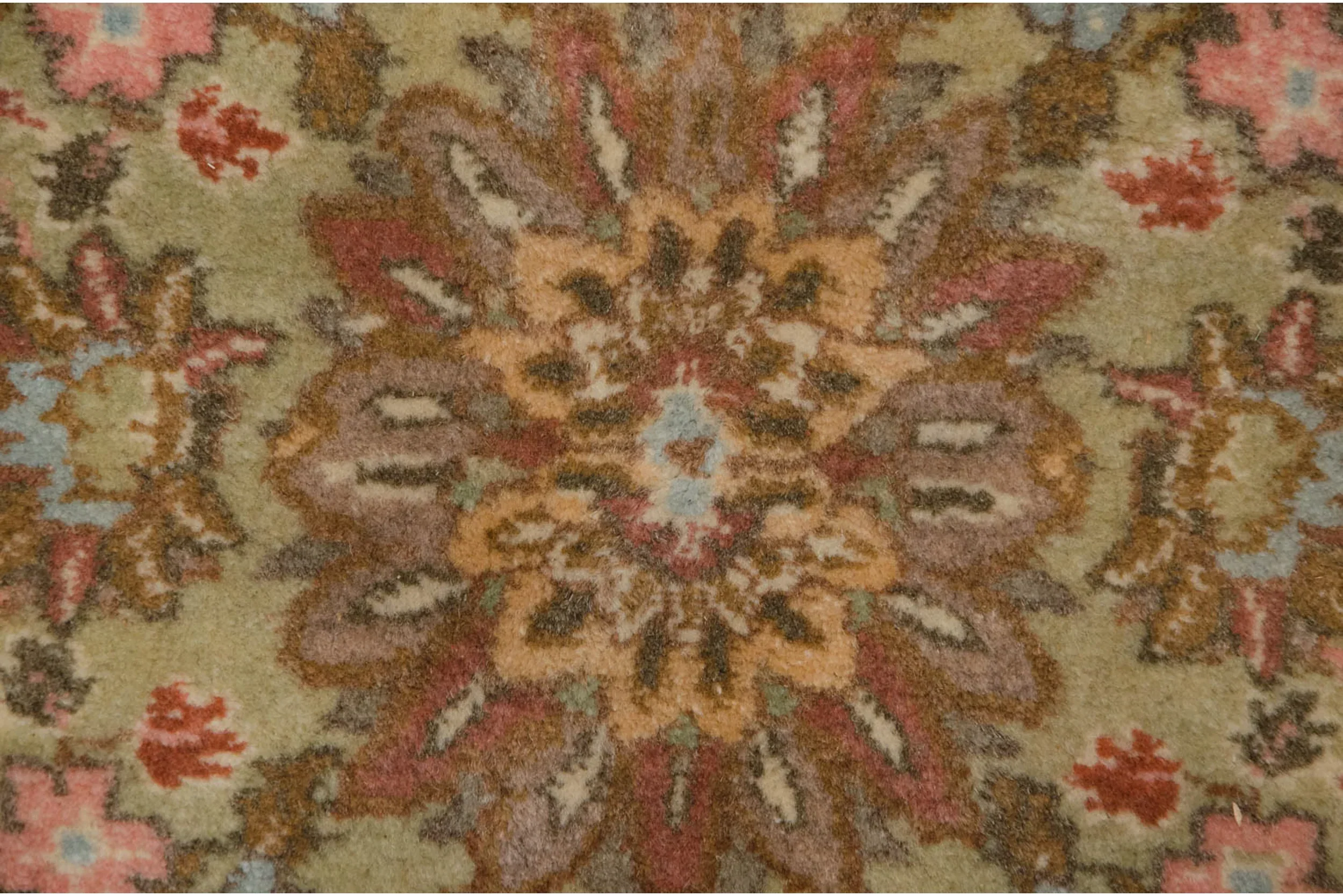 11.5x13 Vintage Tabriz Square Carpet - Image 11