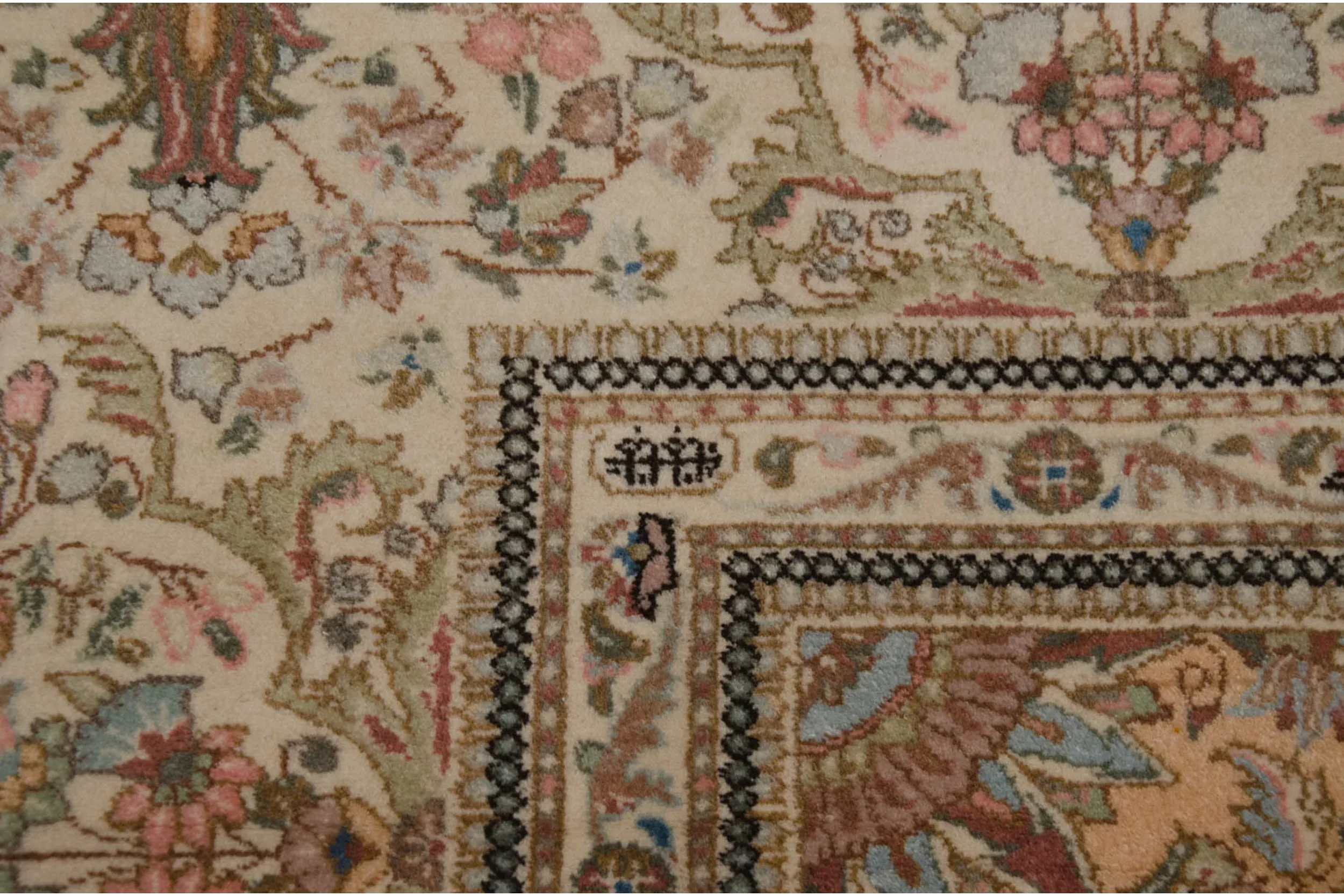 11.5x13 Vintage Tabriz Square Carpet - Image 15