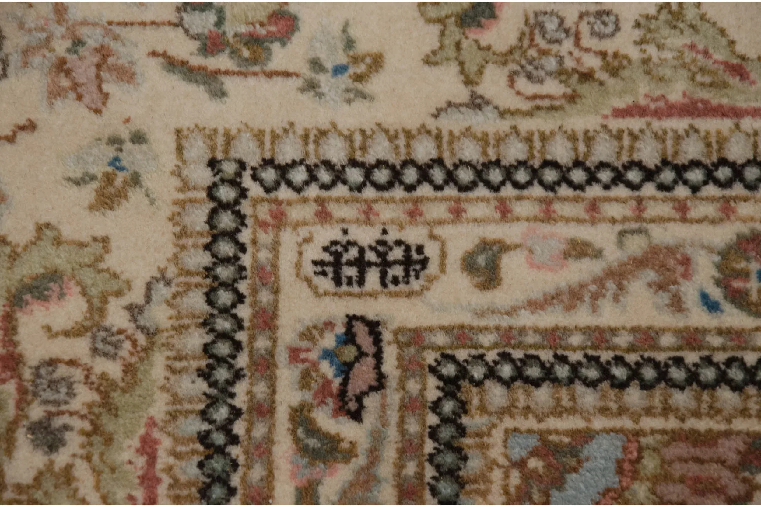 11.5x13 Vintage Tabriz Square Carpet - Image 16