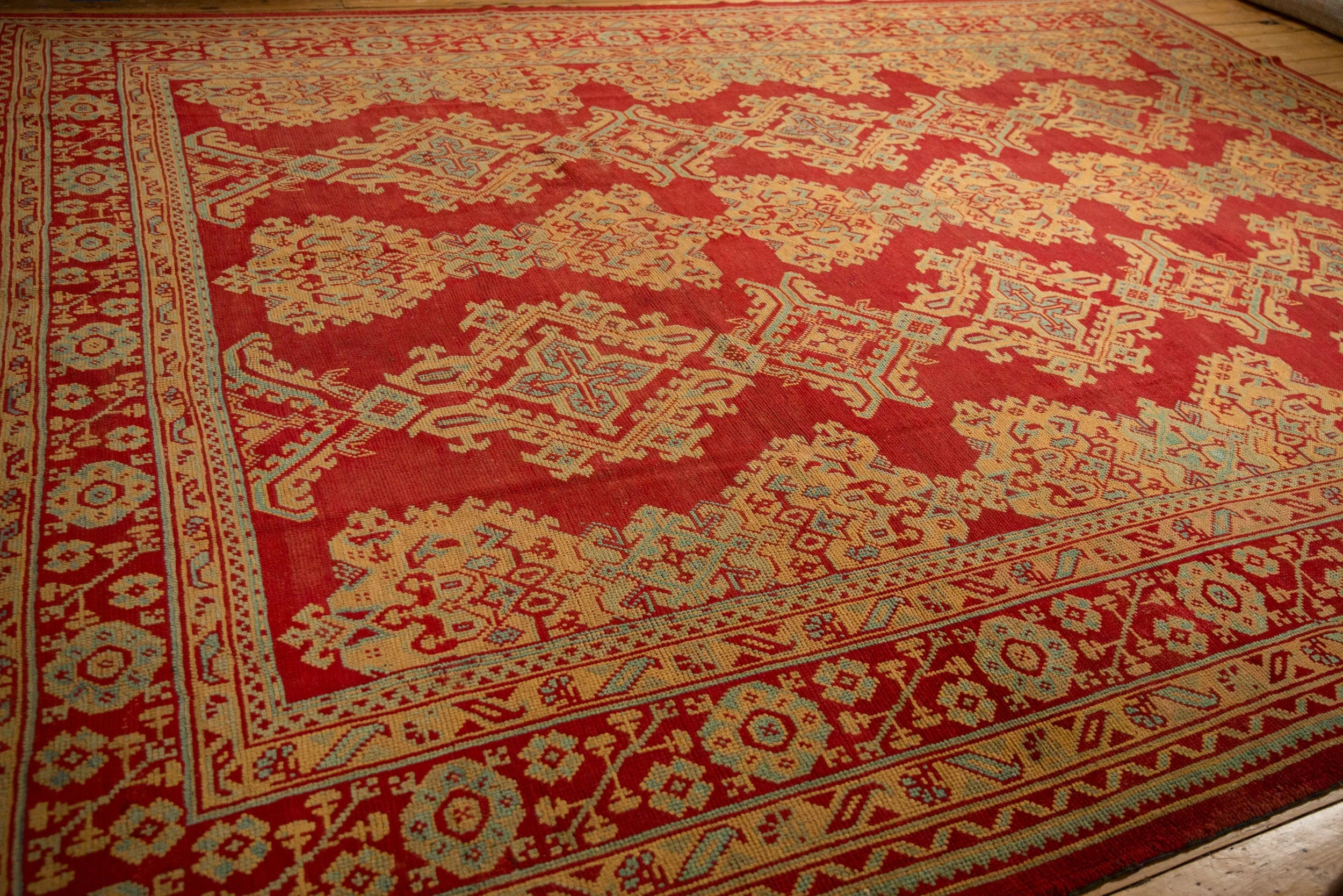 11.5x14.5 Vintage Oushak Carpet - Image 10