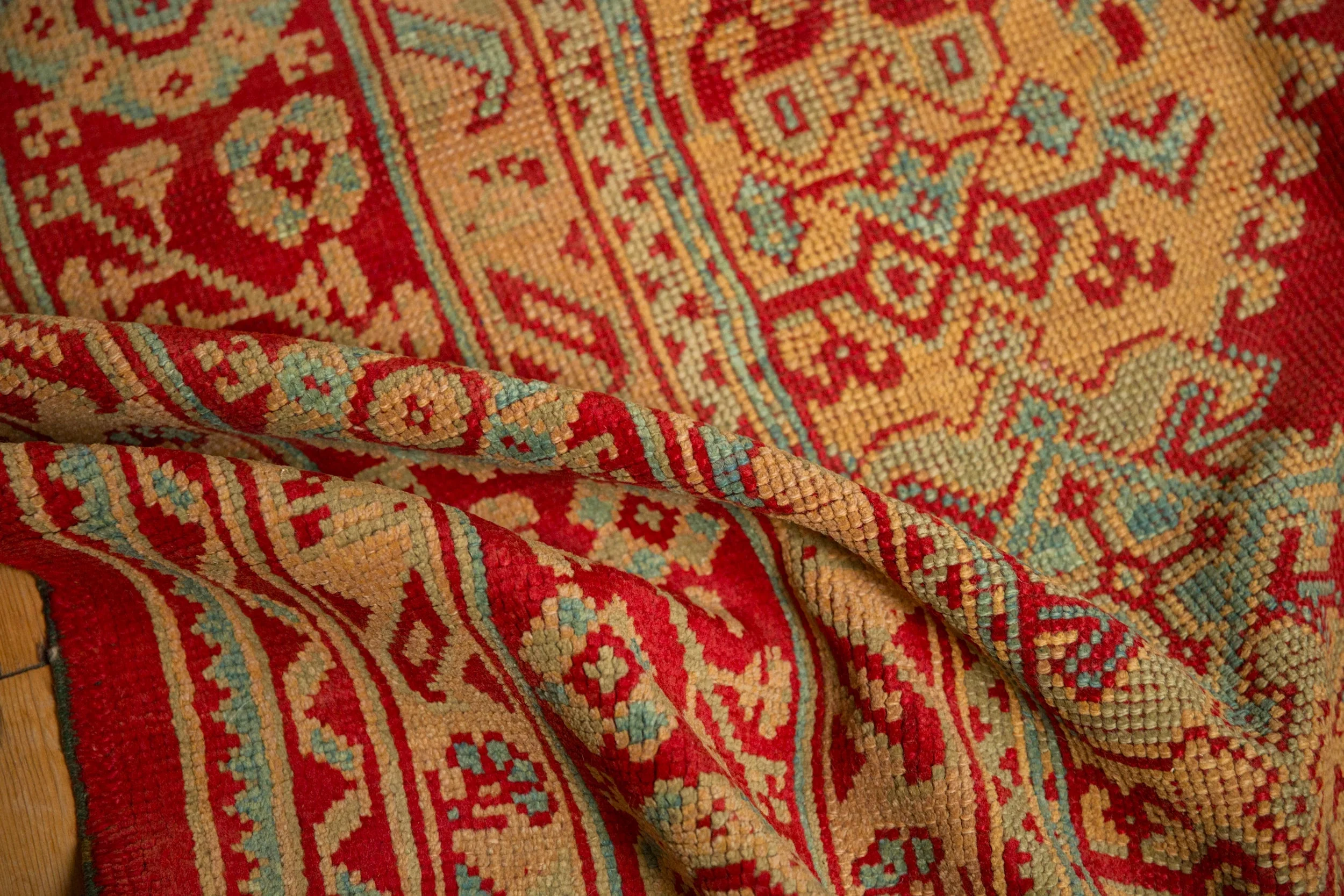 11.5x14.5 Vintage Oushak Carpet - Image 13